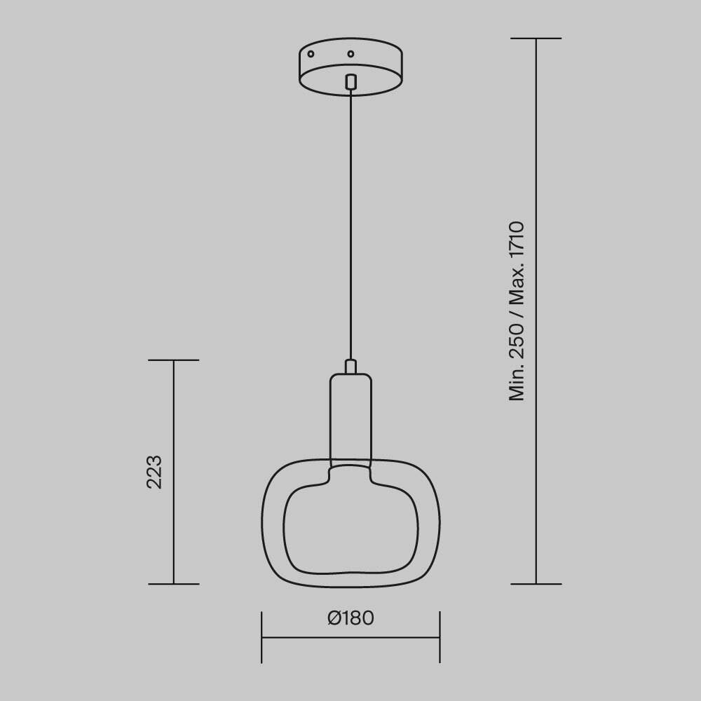 картинка Подвесной светильник Maytoni MOD411PL-01G от магазина pro-decor.kz