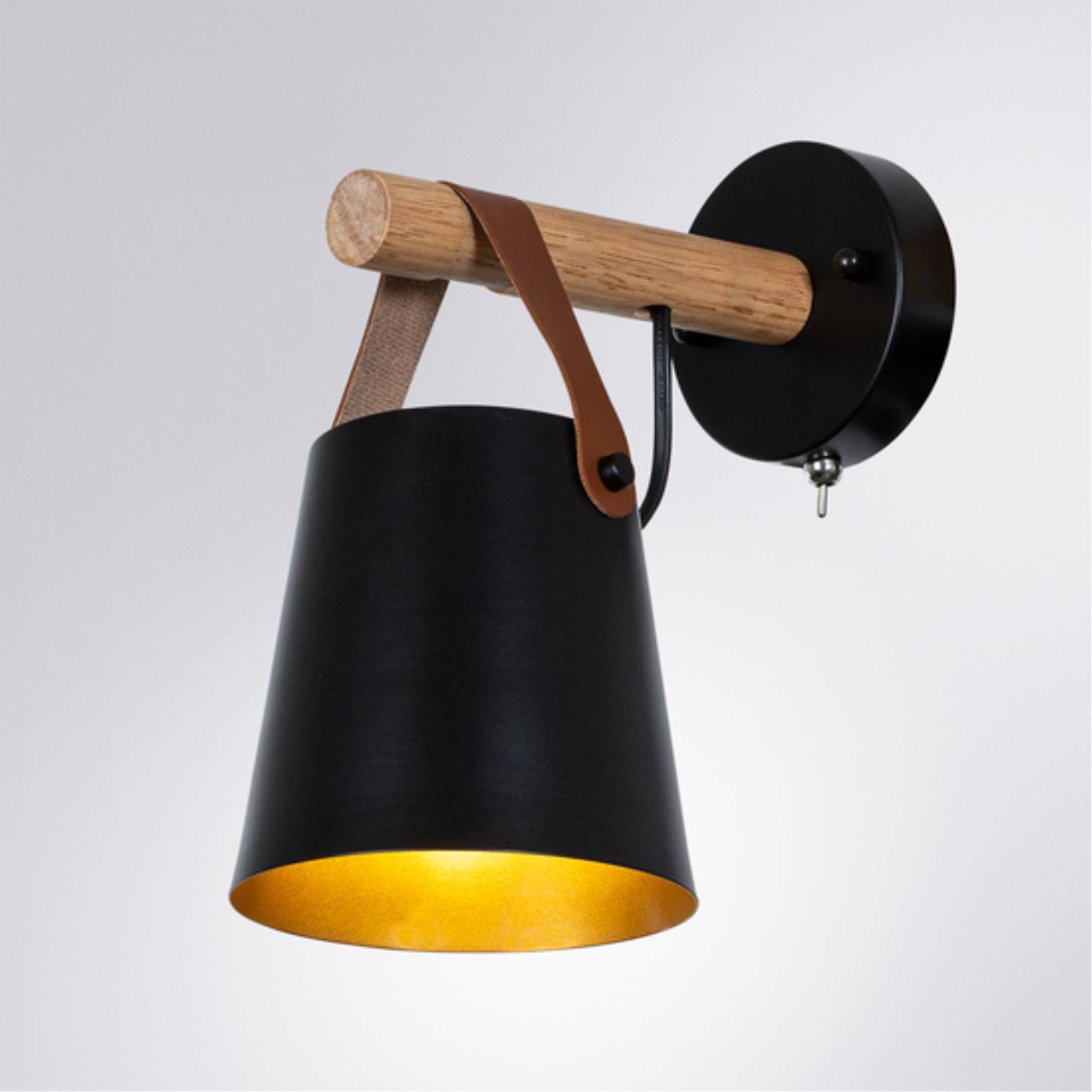 картинка Светильник настенный Arte Lamp THOMAS A7032AP-1BK магазин pro-decor.kz являющийся официальным дистрибьютором в Казахстане картинка Светильник настенный Arte Lamp THOMAS A7032AP-1BK от магазина pro-decor.kz