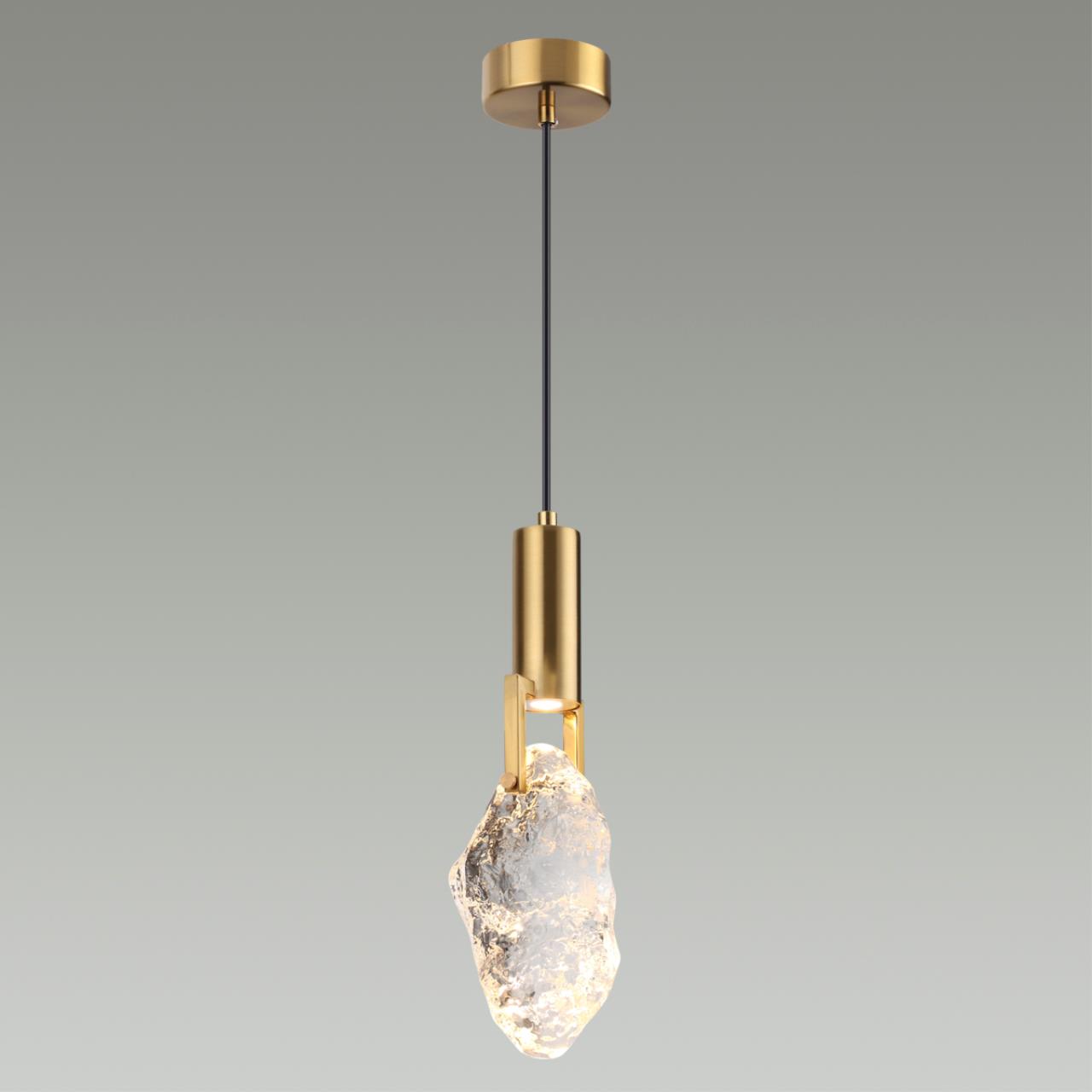 картинка 4372/5L MIDCENT ODL23 155 античная бронза/металл/стекло Подвесной св-к IP20 LED 5W 200Лм 3000K LIA от магазина pro-decor.kz