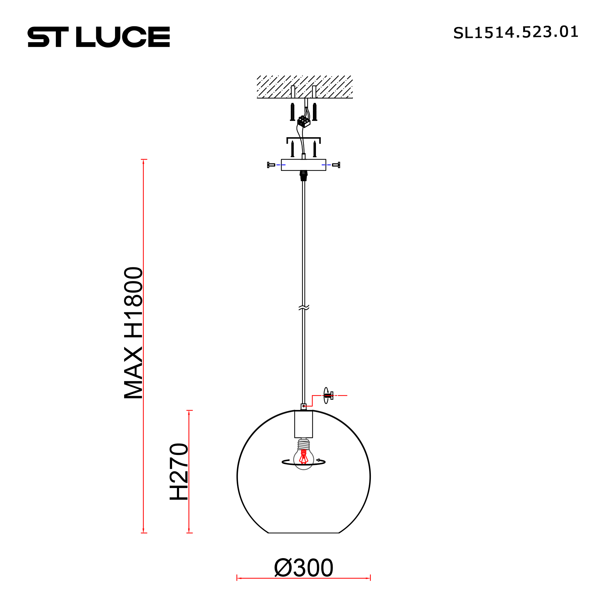 картинка SL1514.523.01 Светильник подвесной ST-Luce  от магазина pro-decor.kz