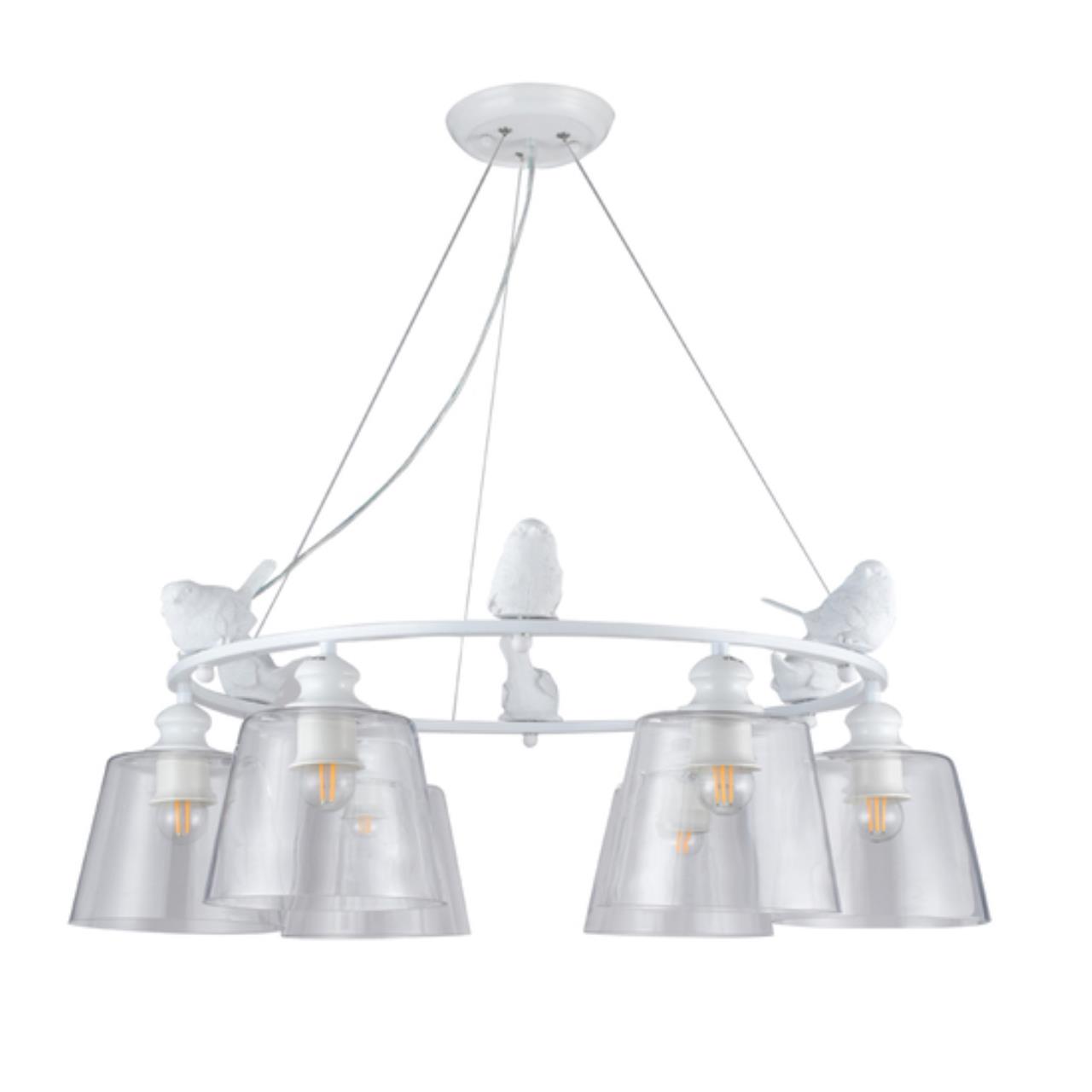 картинка Подвесная люстра Arte Lamp Passero A4289LM-6WH магазин pro-decor.kz являющийся официальным дистрибьютором в Казахстане картинка Подвесная люстра Arte Lamp Passero A4289LM-6WH от магазина pro-decor.kz