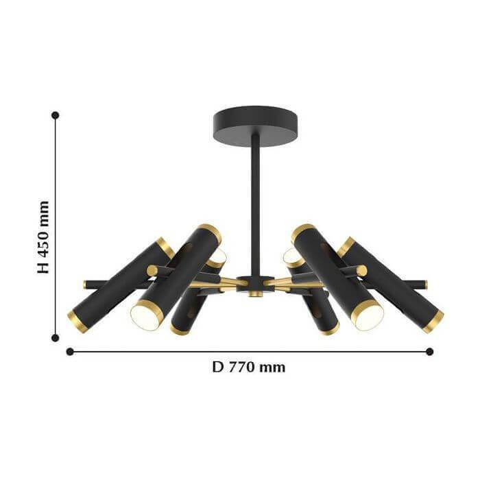 картинка Потолочная светодиодная люстра Favourite Duplex 2324-12U от магазина pro-decor.kz