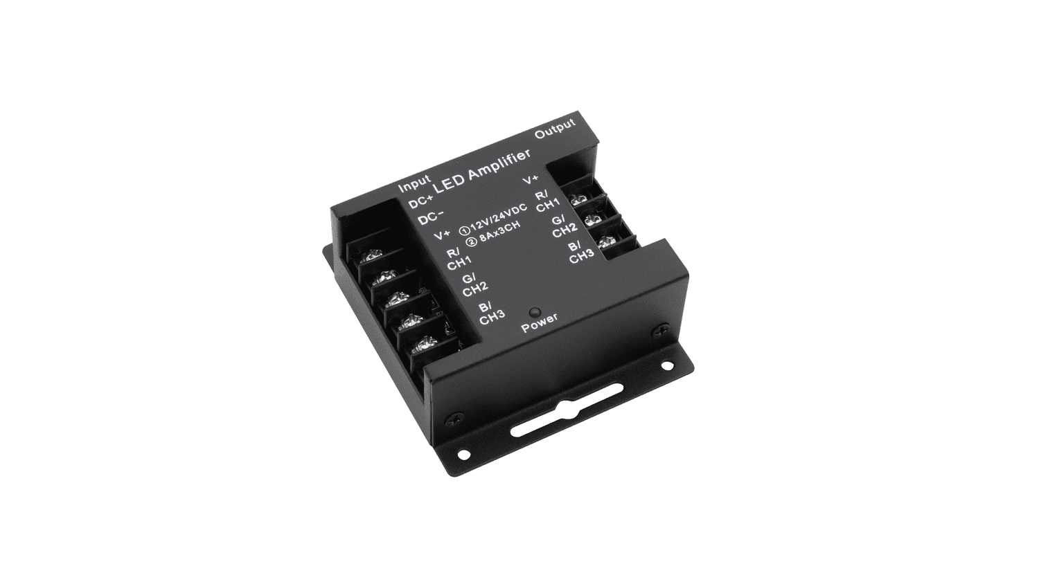 картинка Усилитель RGB,24А,черн., AMP-RGB-24A-Bl магазин pro-decor.kz являющийся официальным дистрибьютором в Казахстане картинка Усилитель RGB,24А,черн., AMP-RGB-24A-Bl от магазина pro-decor.kz