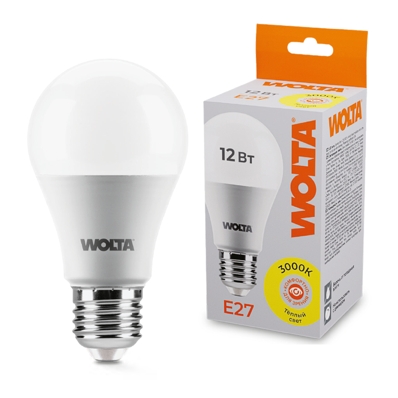 картинка Лампа LED WOLTA 25Y60BL12E27 3000K магазин pro-decor.kz являющийся официальным дистрибьютором в Казахстане картинка Лампа LED WOLTA 25Y60BL12E27 3000K от магазина pro-decor.kz