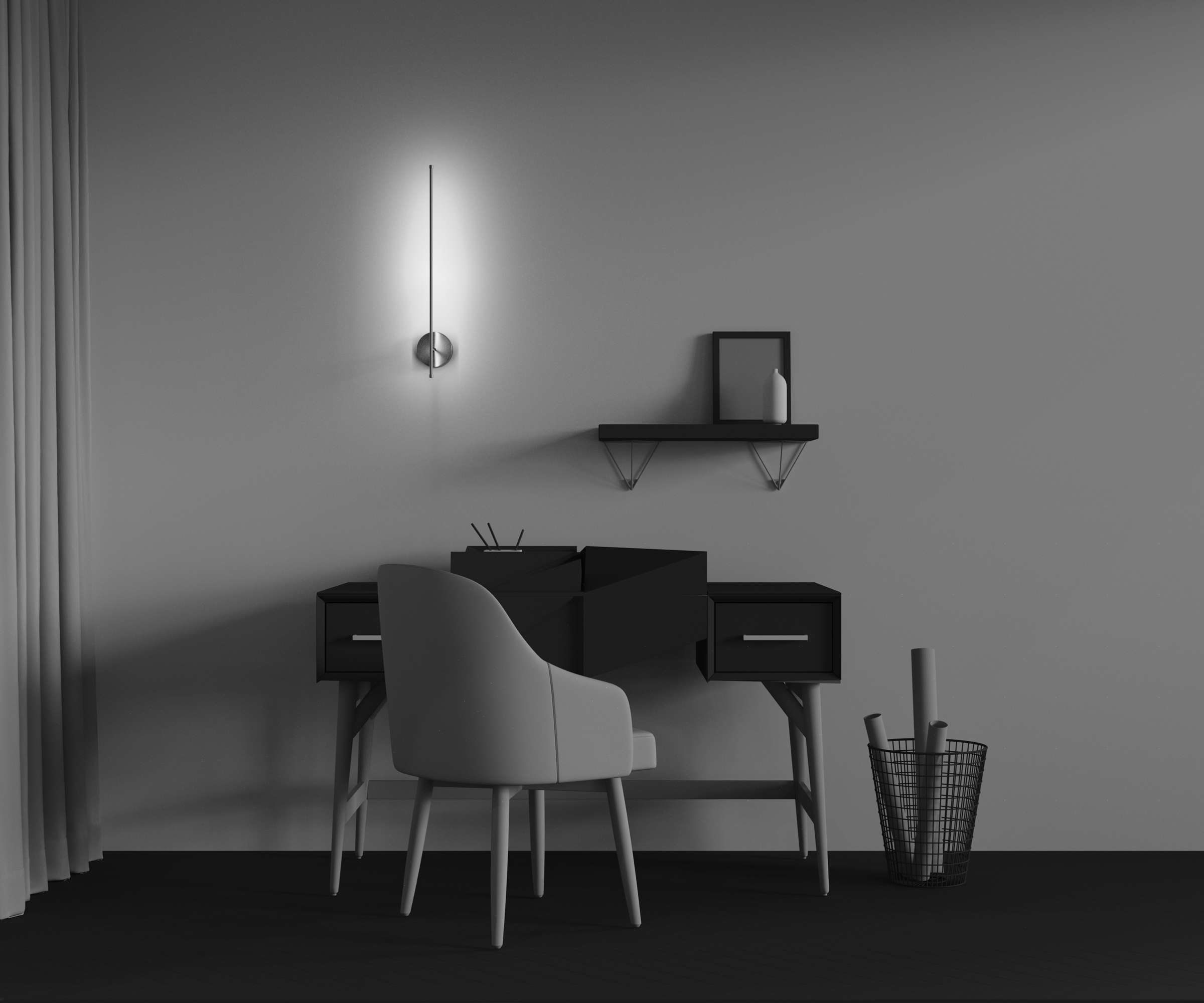 картинка Настенный светильник (бра) Technical C085WL-L7BS2.7K от магазина pro-decor.kz