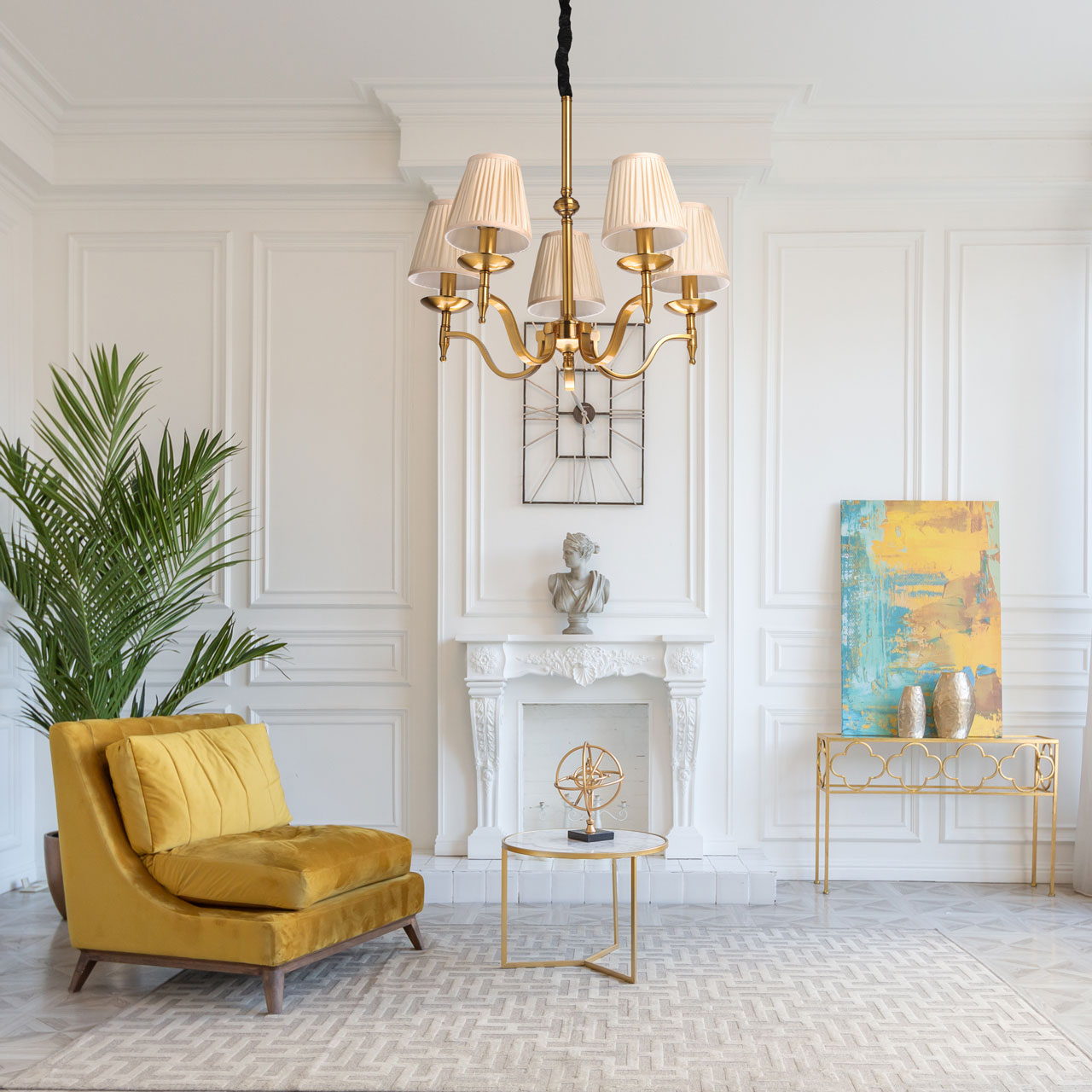 картинка 444012205 Вирджиния 5*40W E14 220 V люстра от магазина pro-decor.kz