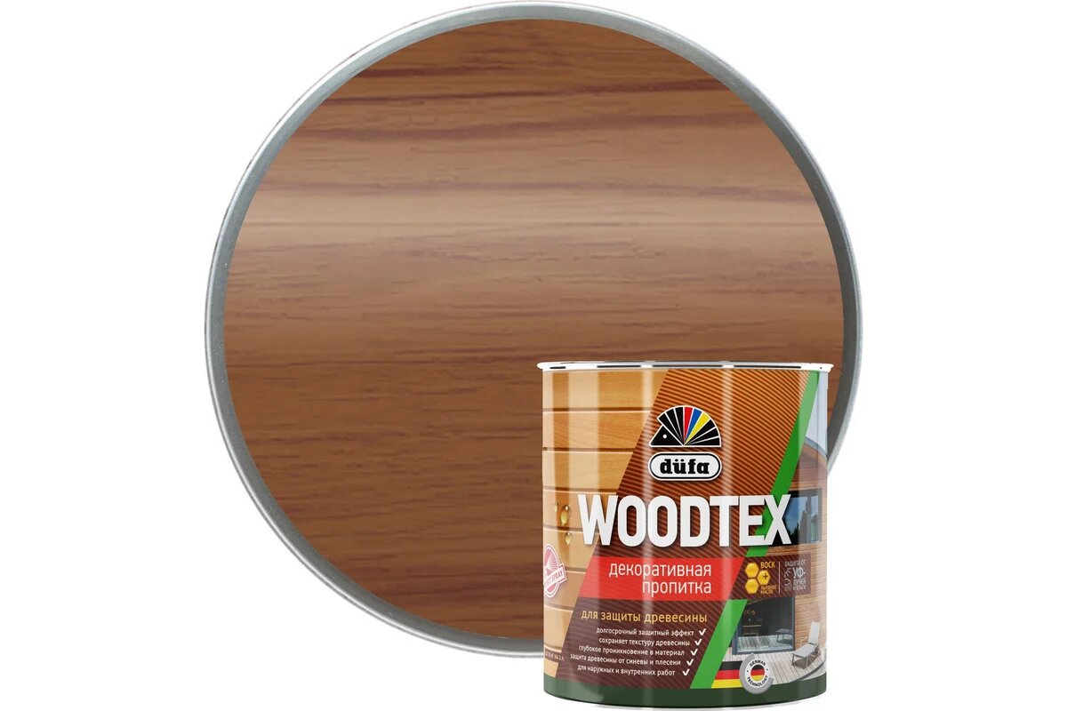 Купить Dufa Пропитка WOOD TEX махагон 3л Dufa Пропитка WOOD TEX махагон 3л