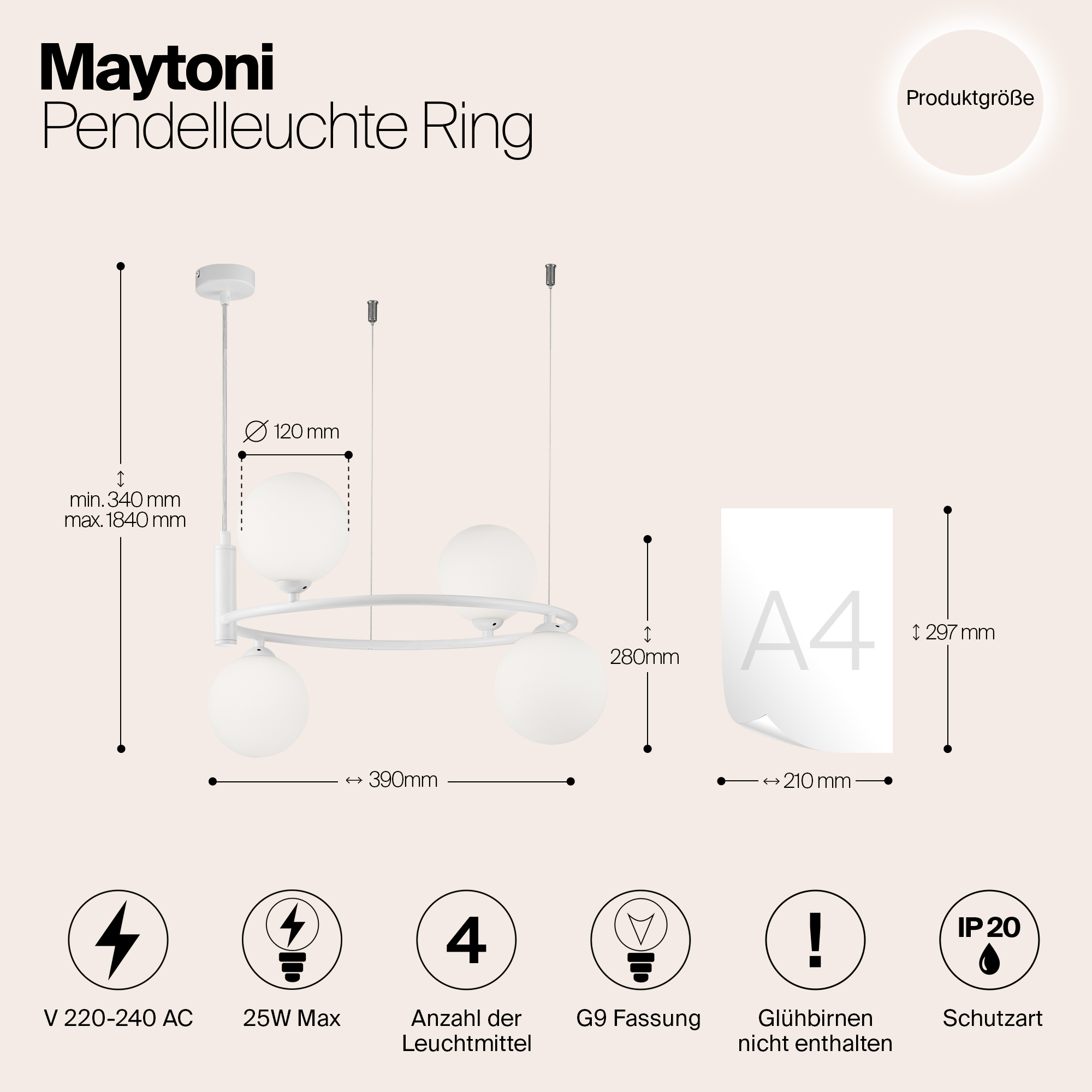 картинка Подвесной светильник Maytoni Ring MOD013PL-04W магазин pro-decor.kz являющийся официальным дистрибьютором в Казахстане картинка Подвесной светильник Maytoni Ring MOD013PL-04W от магазина pro-decor.kz