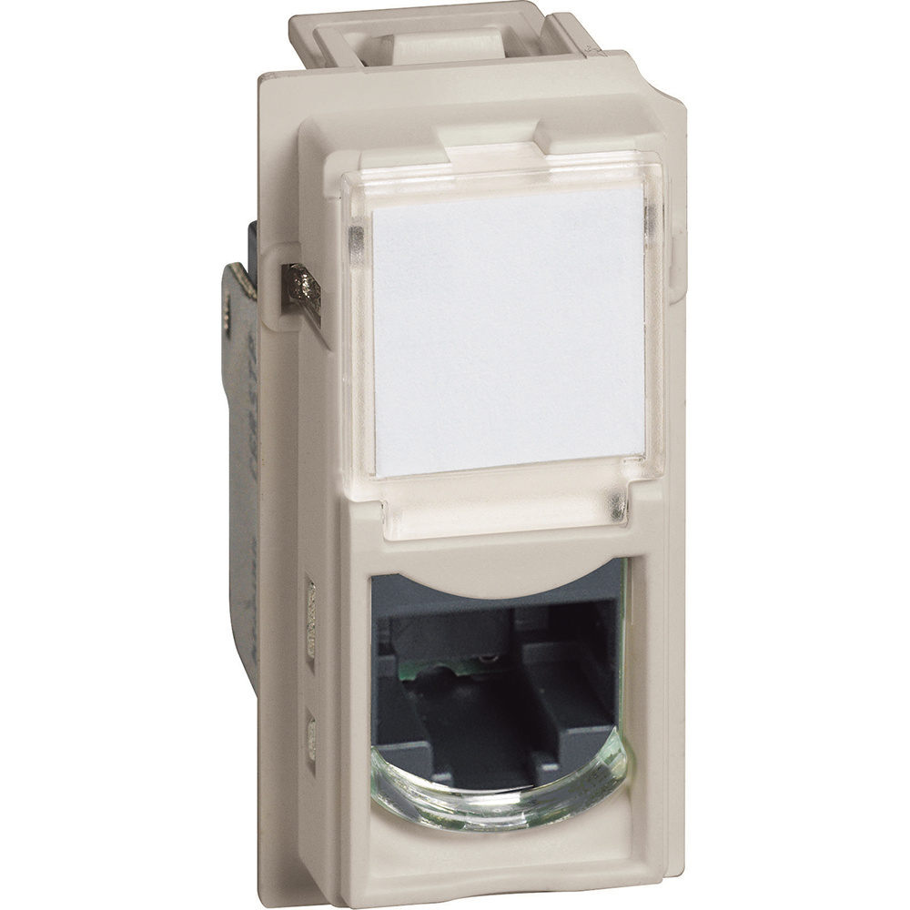 картинка Механизм розетки компьютерной RJ45 cat5e UTP 1 модуль от магазина pro-decor.kz