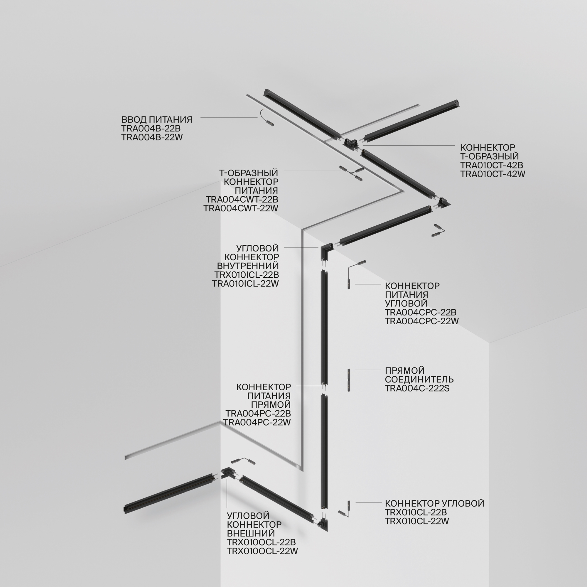 картинка Шинопровод Technical TRX010-422B от магазина pro-decor.kz