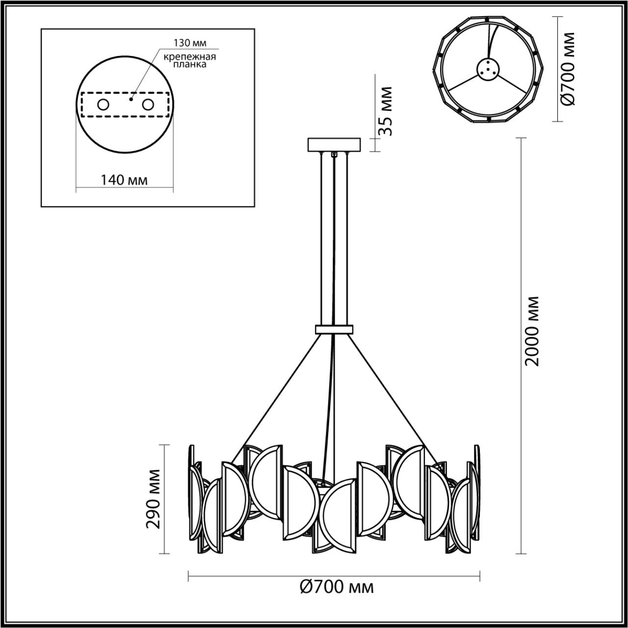картинка 5447/40L Odeon Light  Люстра TOSCANA от магазина pro-decor.kz