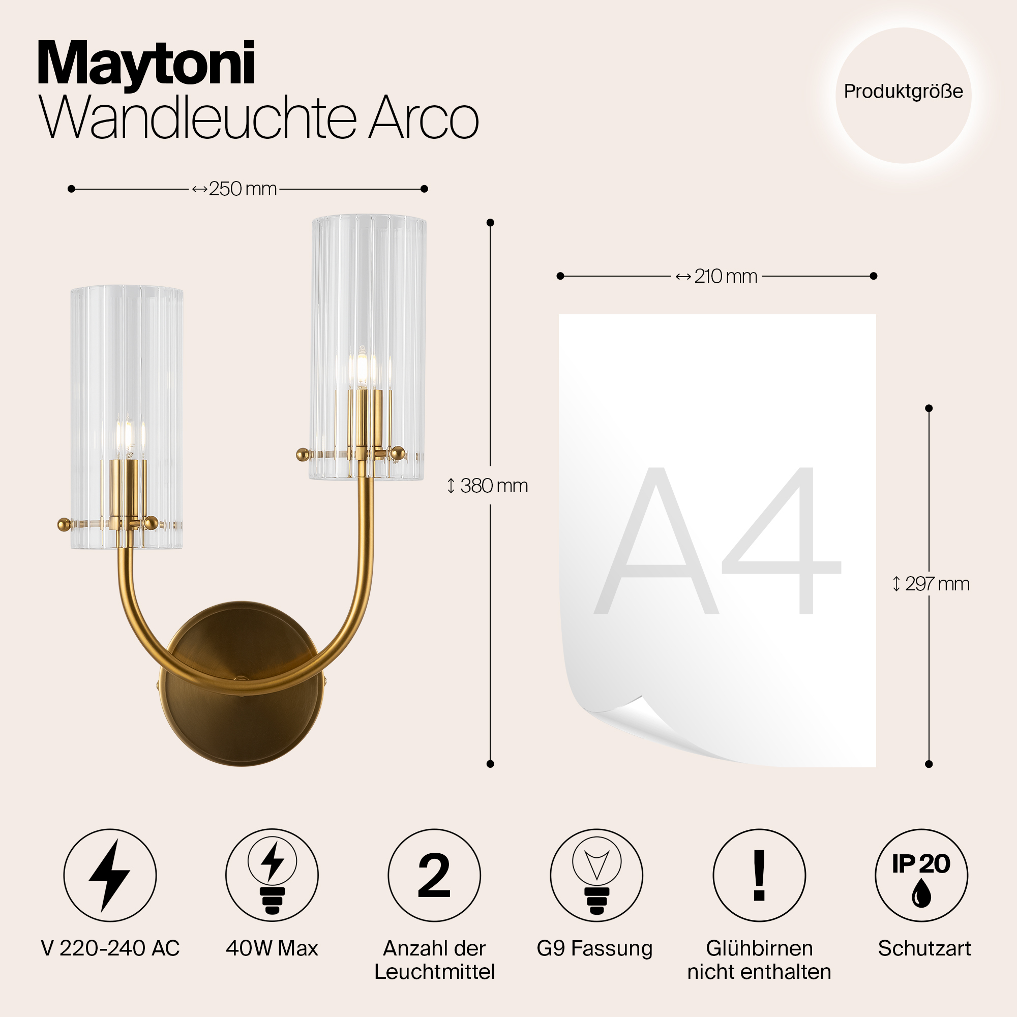 картинка Бра Maytoni MOD223WL-02BS1 от магазина pro-decor.kz