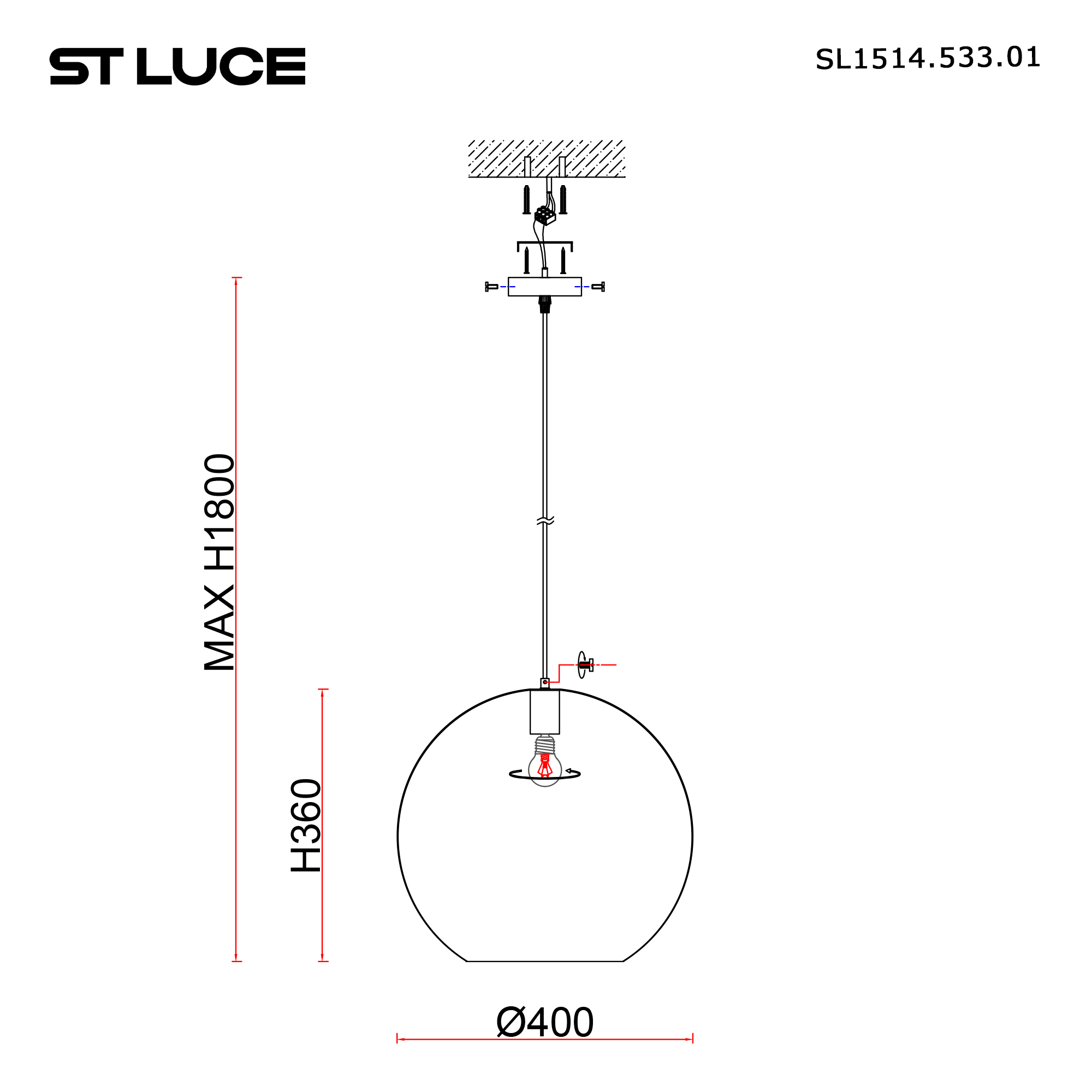 картинка SL1514.533.01 Светильник подвесной ST-Luce  от магазина pro-decor.kz