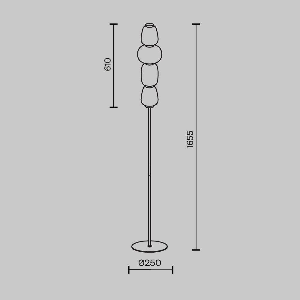 картинка Напольный светильник (торшер) Maytoni MOD267FL-L32G3K от магазина pro-decor.kz