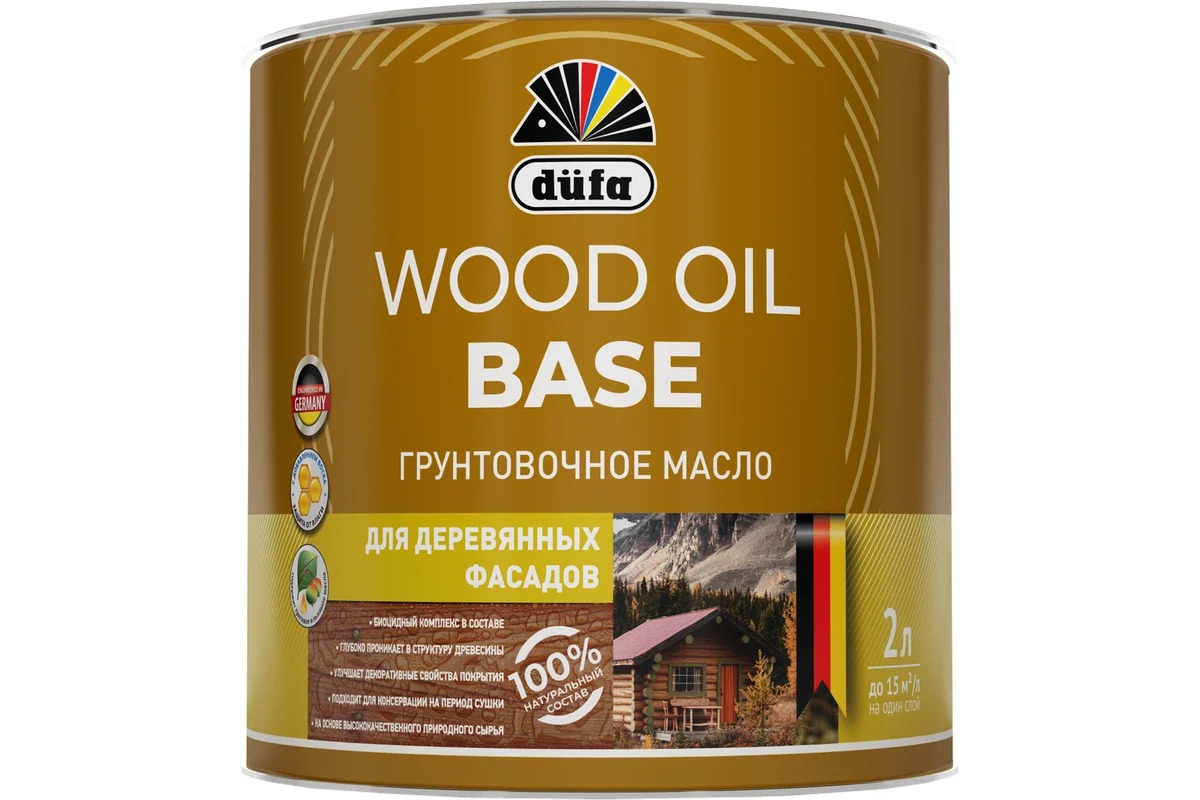 Купить Dufa Грунтовочное масло WOOD OIL BASE 2л Dufa Грунтовочное масло WOOD OIL BASE 2л