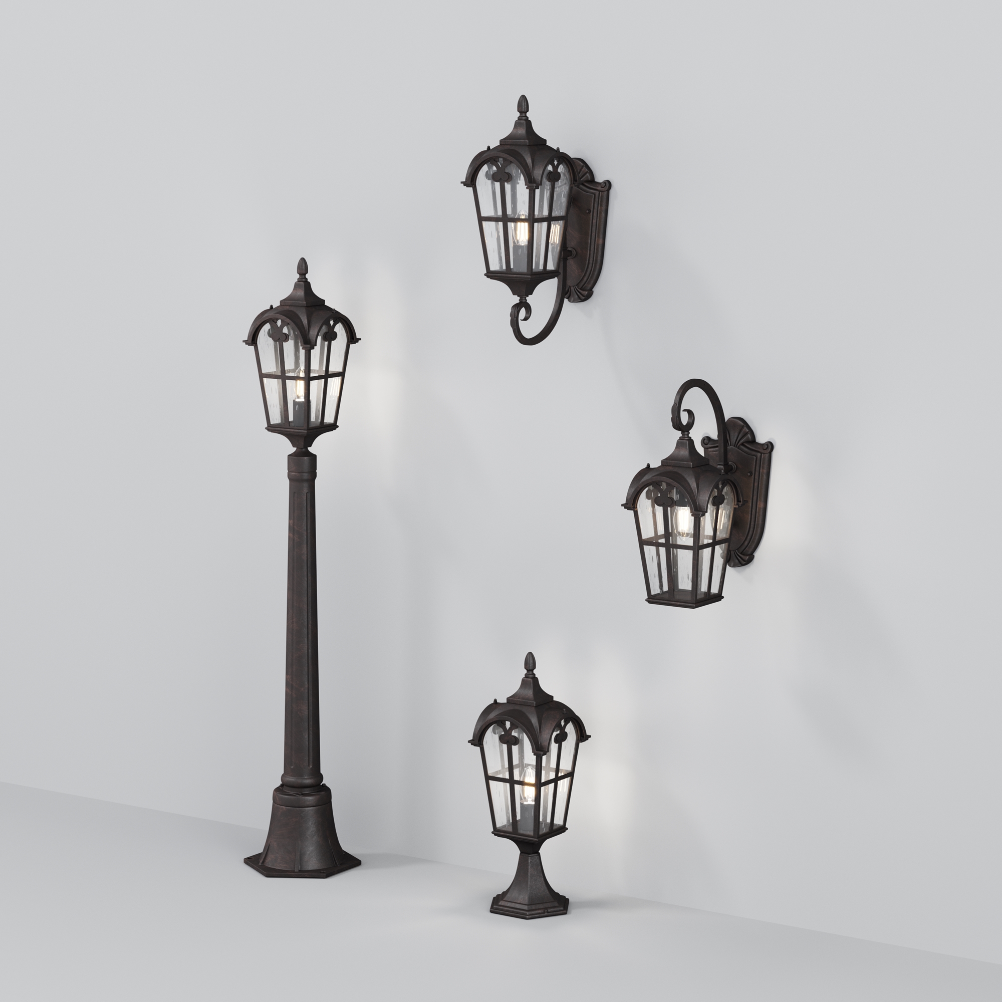 картинка Настенный светильник (бра) Outdoor O413WL-01BZ от магазина pro-decor.kz