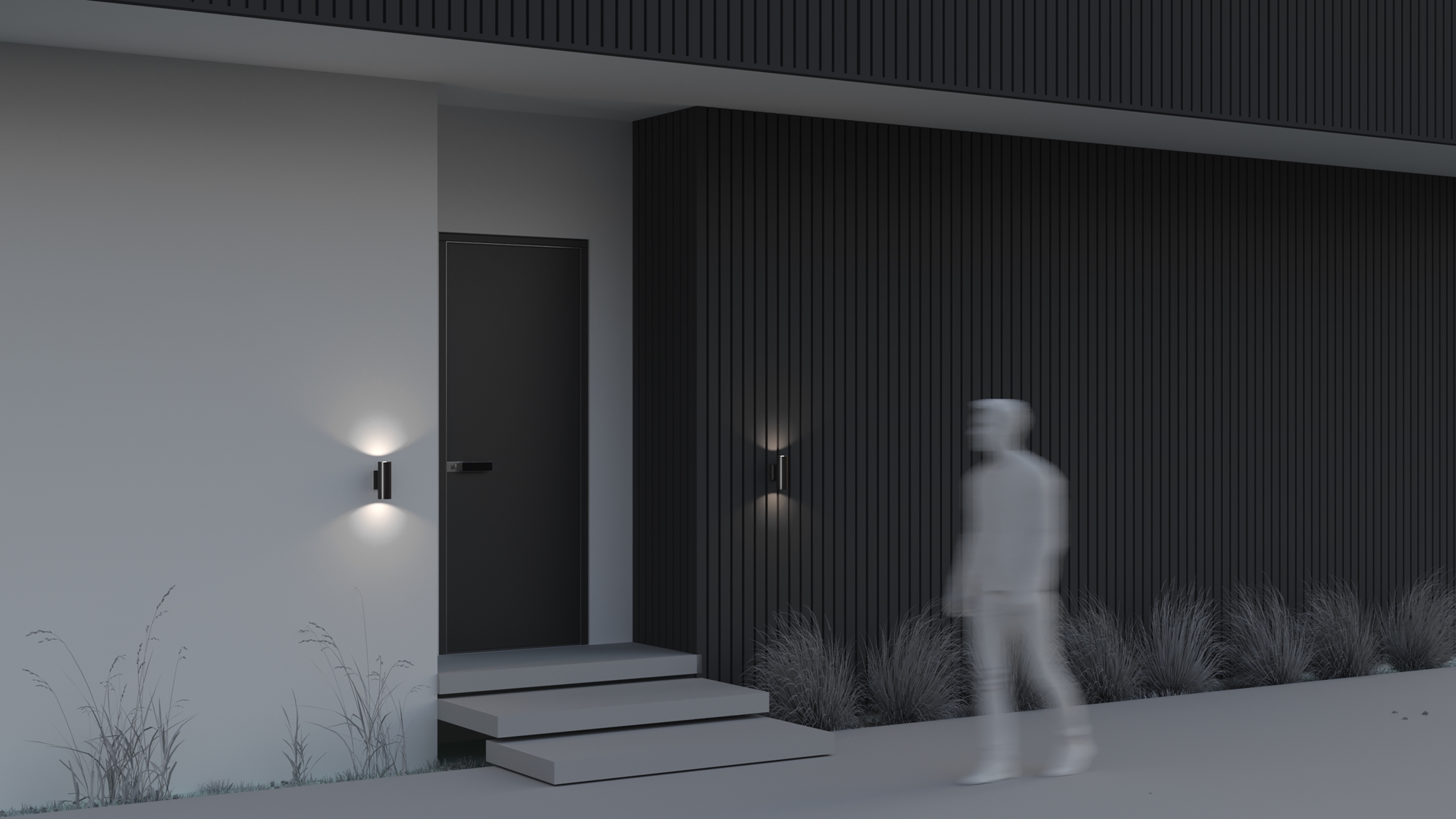 картинка Уличный настенный светильник Maytoni Bowery O574WL-02B от магазина pro-decor.kz