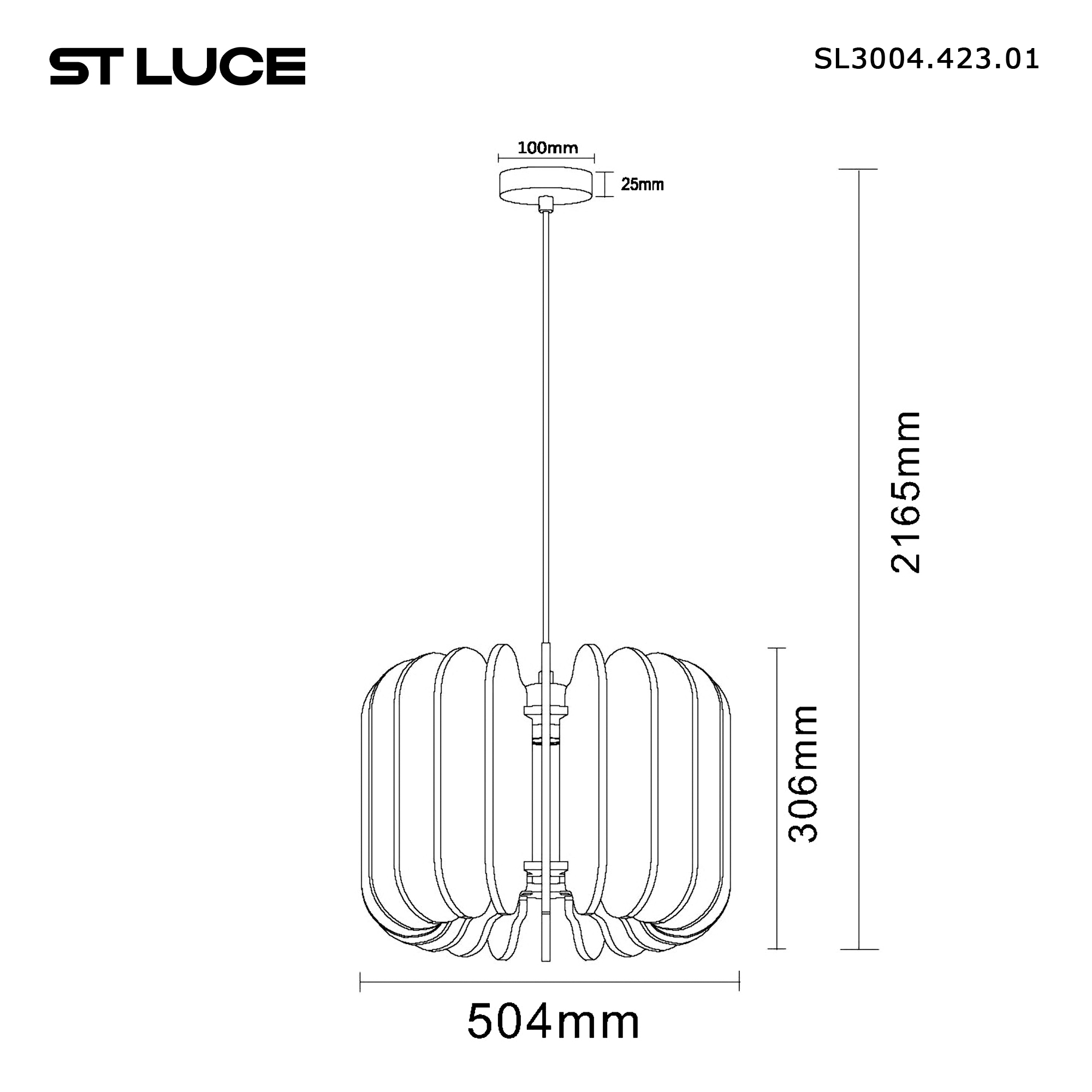картинка SL3004.423.01 Светильник подвесной ST-Luce  от магазина pro-decor.kz