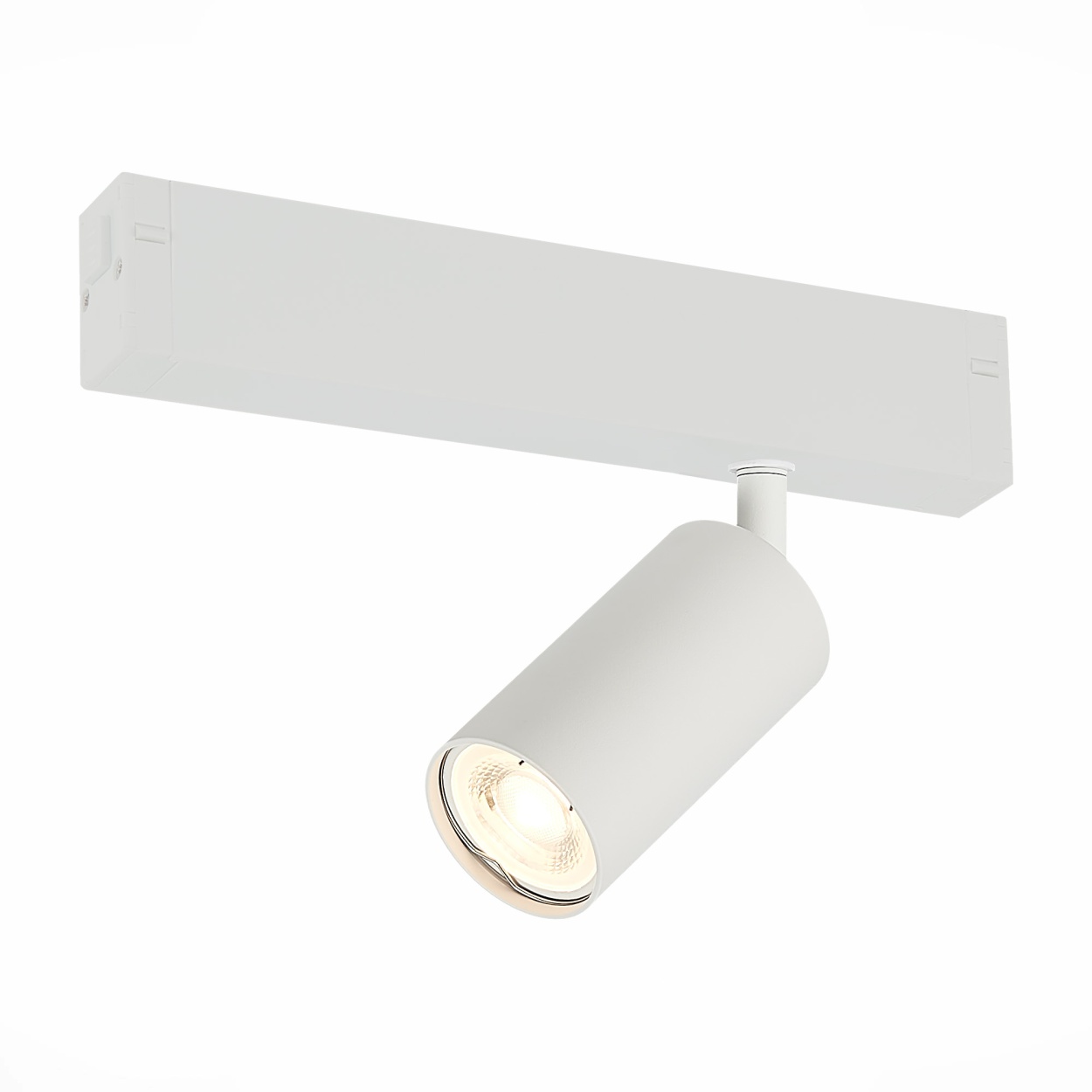 картинка ST503.506.01 Св-к трек. Мат. белый GU10 1*50W  IP20 L100xW54xH142 180-240V Без ламп SKYLINE 220 от магазина pro-decor.kz
