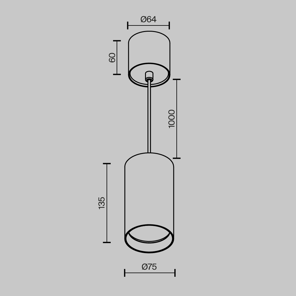 картинка Подвесной светильник Technical P100PL-20W4K-W Vol от магазина pro-decor.kz
