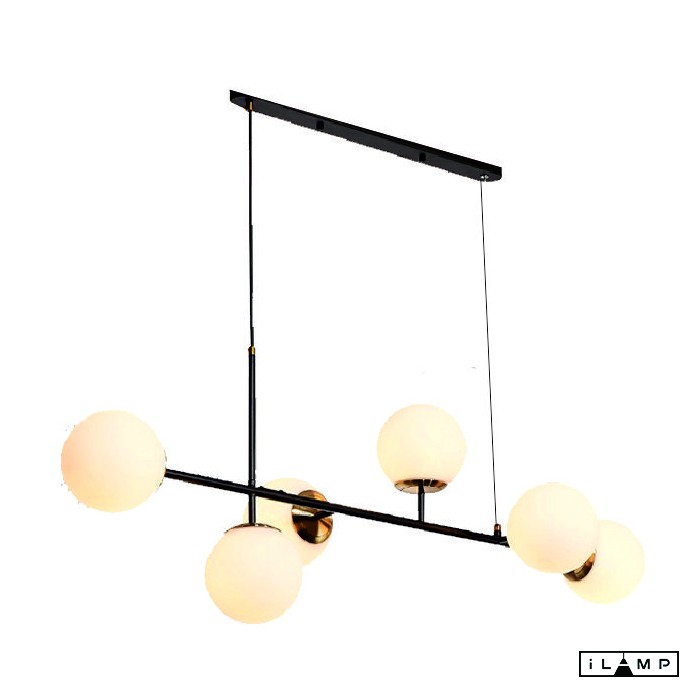 картинка Подвесной светильник iLamp GOLDEN 9136P/6 BLACK&WHITE от магазина pro-decor.kz
