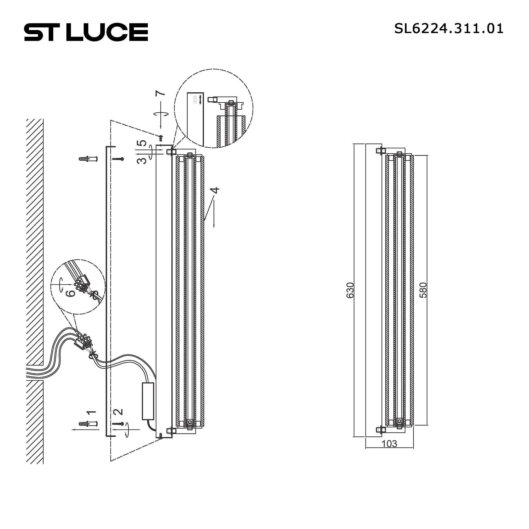 картинка SL6224.311.01 Светильник настенный ST-Luce  от магазина pro-decor.kz