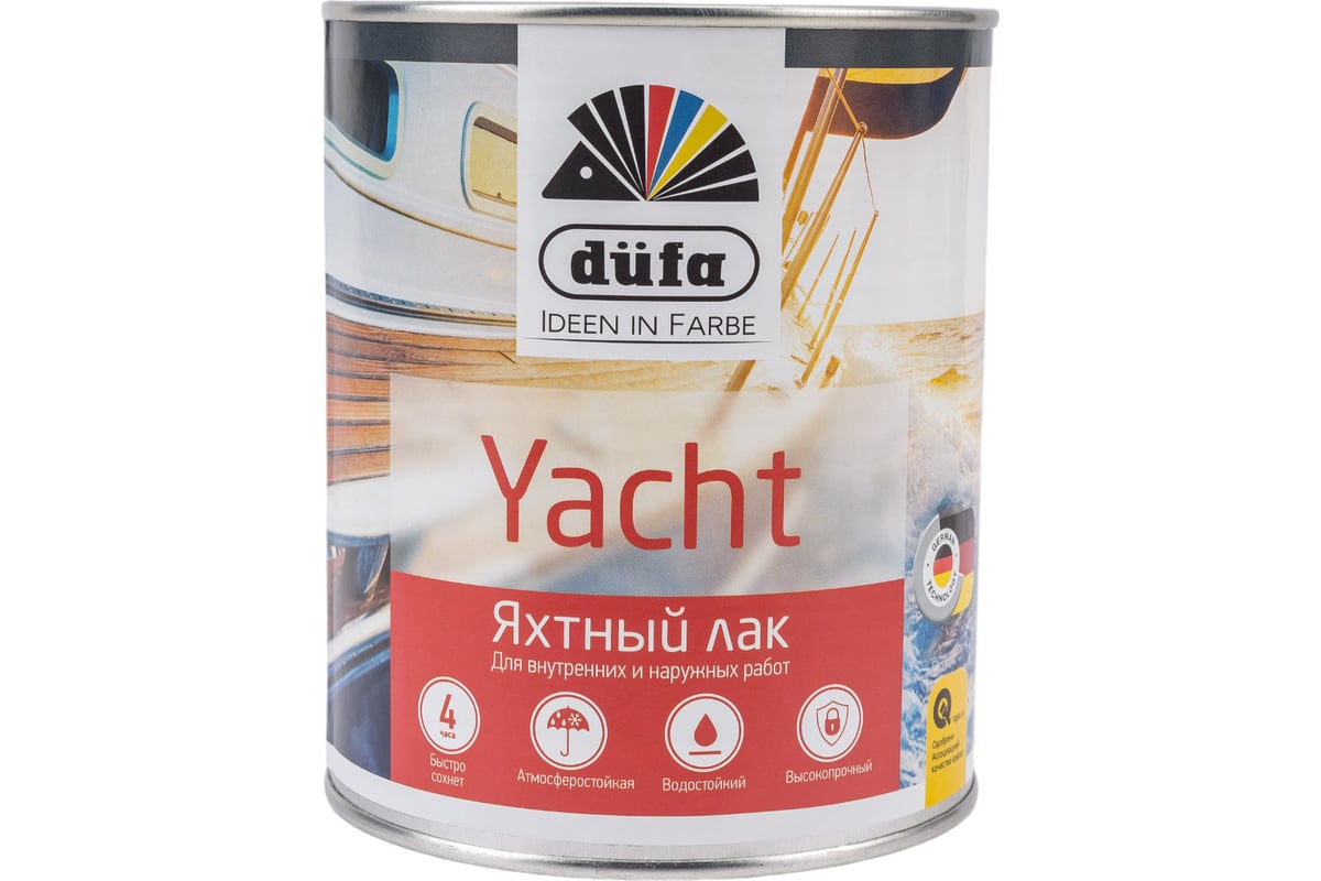 Купить Dufa Лак YACHT яхтный полуматовый 750мл Dufa Лак YACHT яхтный полуматовый 750мл