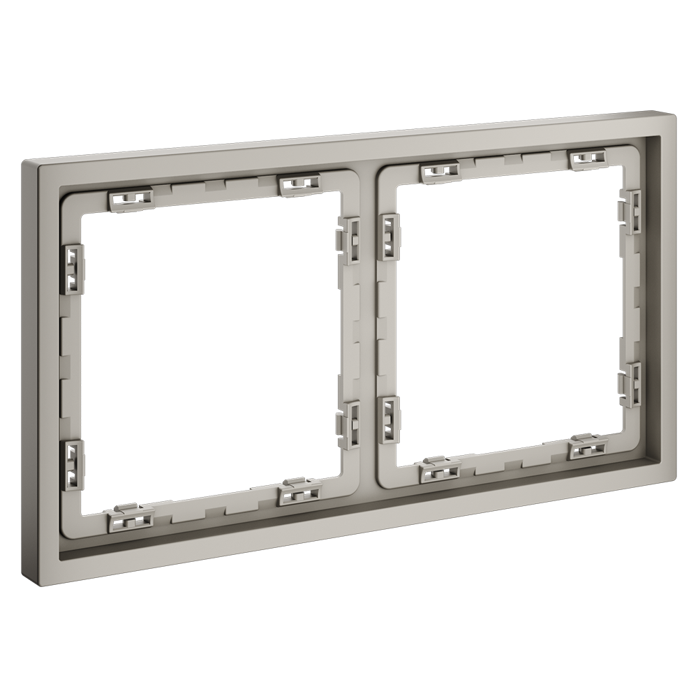 картинка Рамка пластиковая VOLTUM S70 на 2 поста, (кашемир) VLS100203 от магазина pro-decor.kz
