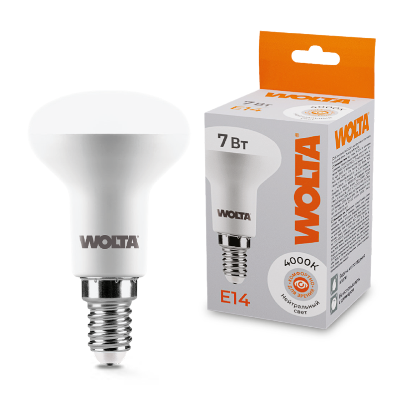 картинка Лампа LED WOLTA 25S50R7E14 4000K от магазина pro-decor.kz