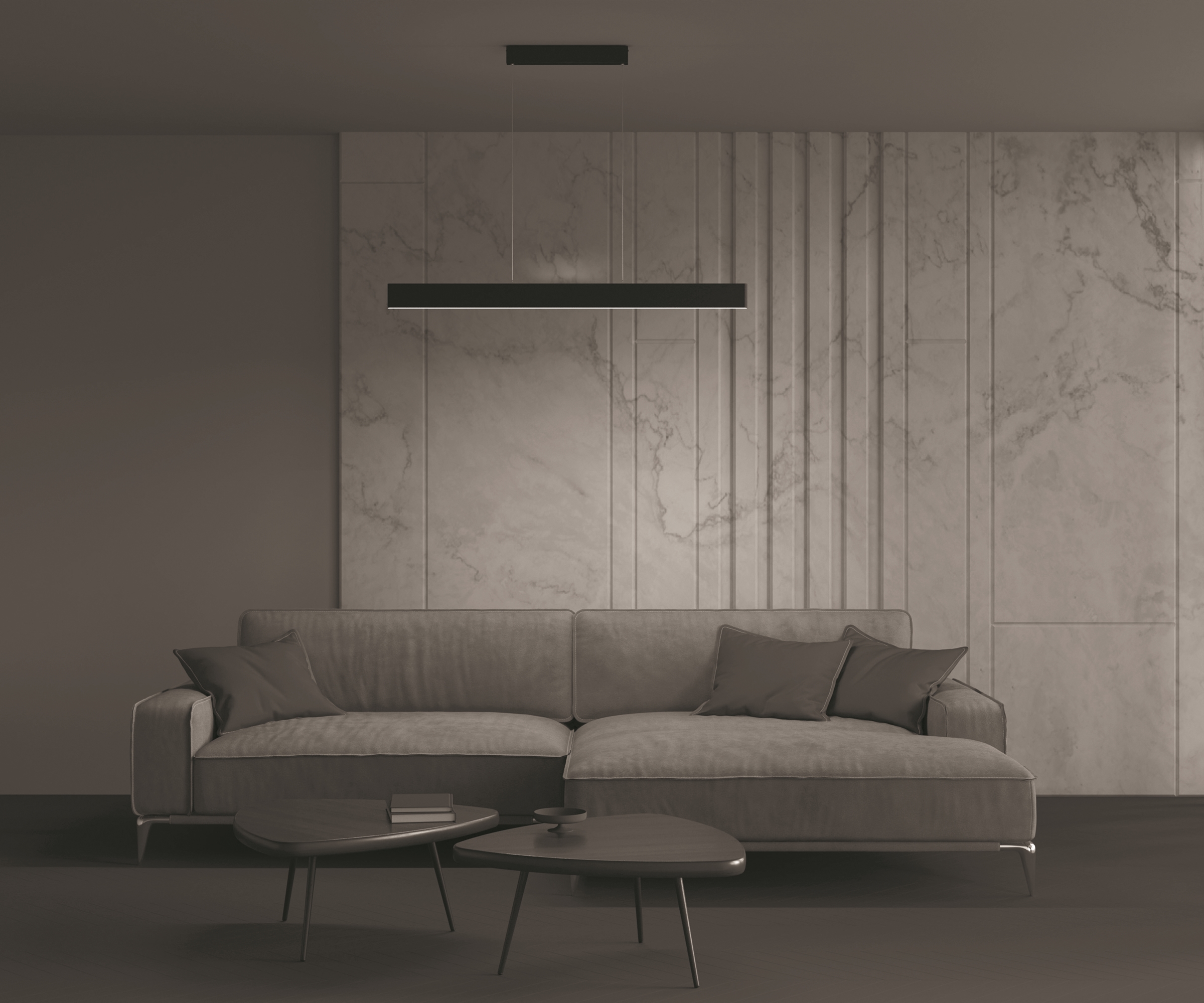 картинка Подвесной светодиодный светильник Maytoni Step P010PL-L30B от магазина pro-decor.kz