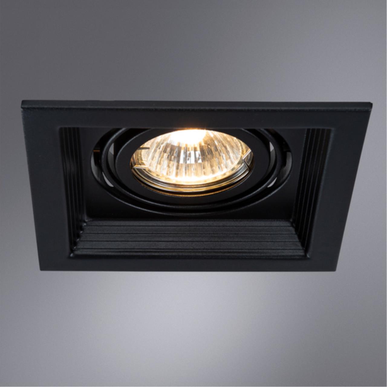 картинка Встраиваемый светильник Arte Lamp Canis A6661PL-1BK от магазина pro-decor.kz