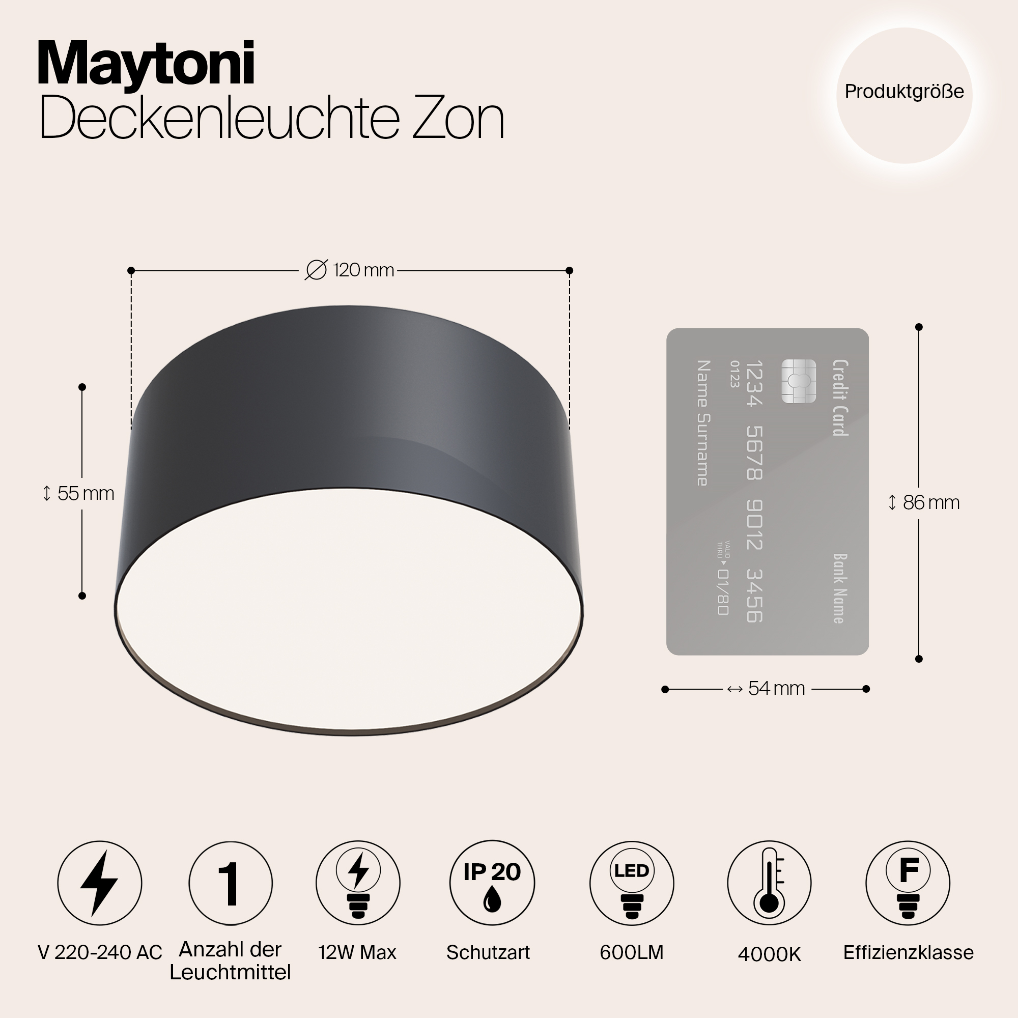 картинка Потолочный светодиодный светильник Maytoni Zon C032CL-L12B4K магазин pro-decor.kz являющийся официальным дистрибьютором в Казахстане картинка Потолочный светодиодный светильник Maytoni Zon C032CL-L12B4K от магазина pro-decor.kz
