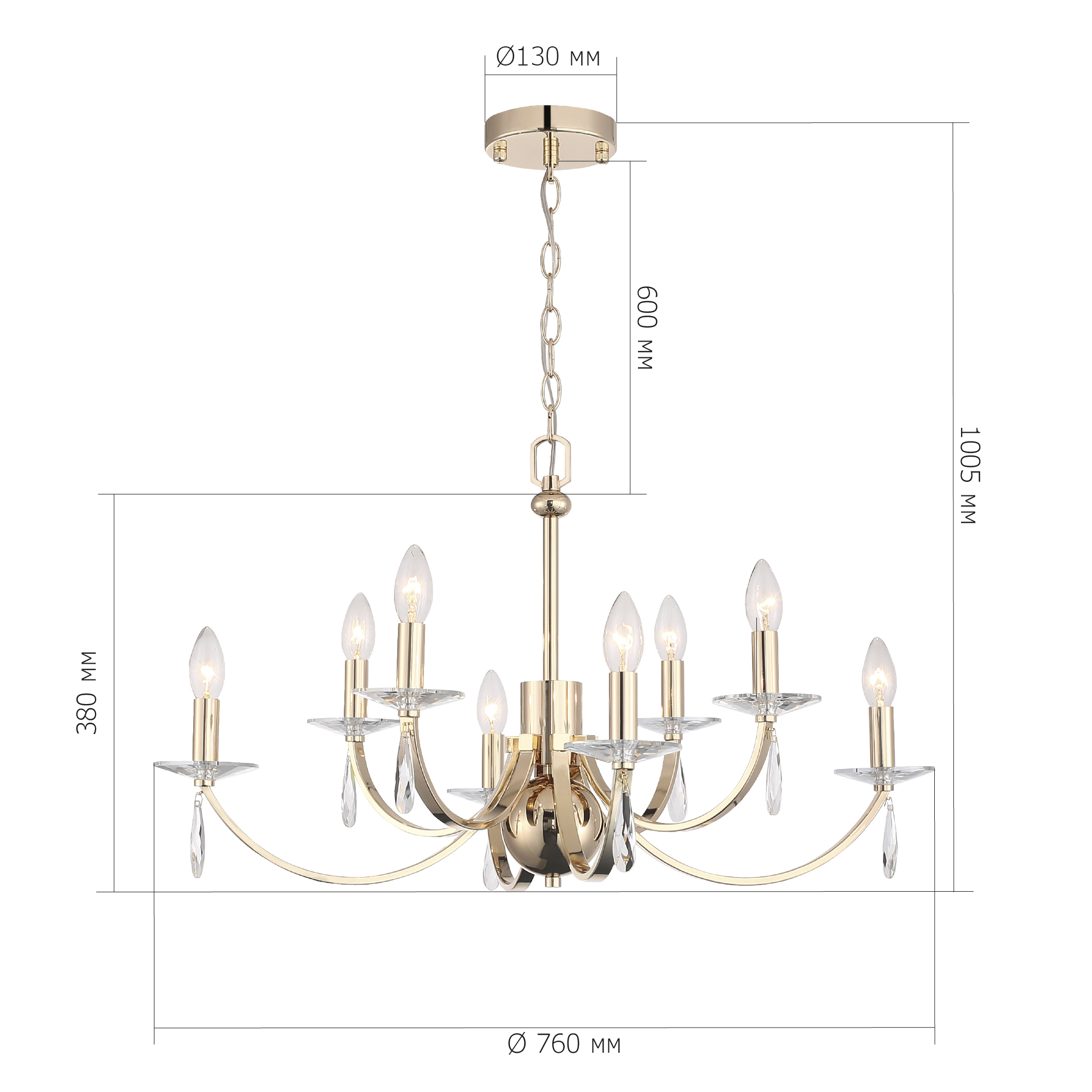 картинка SL1405.203.08 Люстра подвесная ST-Luce ЭЛЕГАНС от магазина pro-decor.kz
