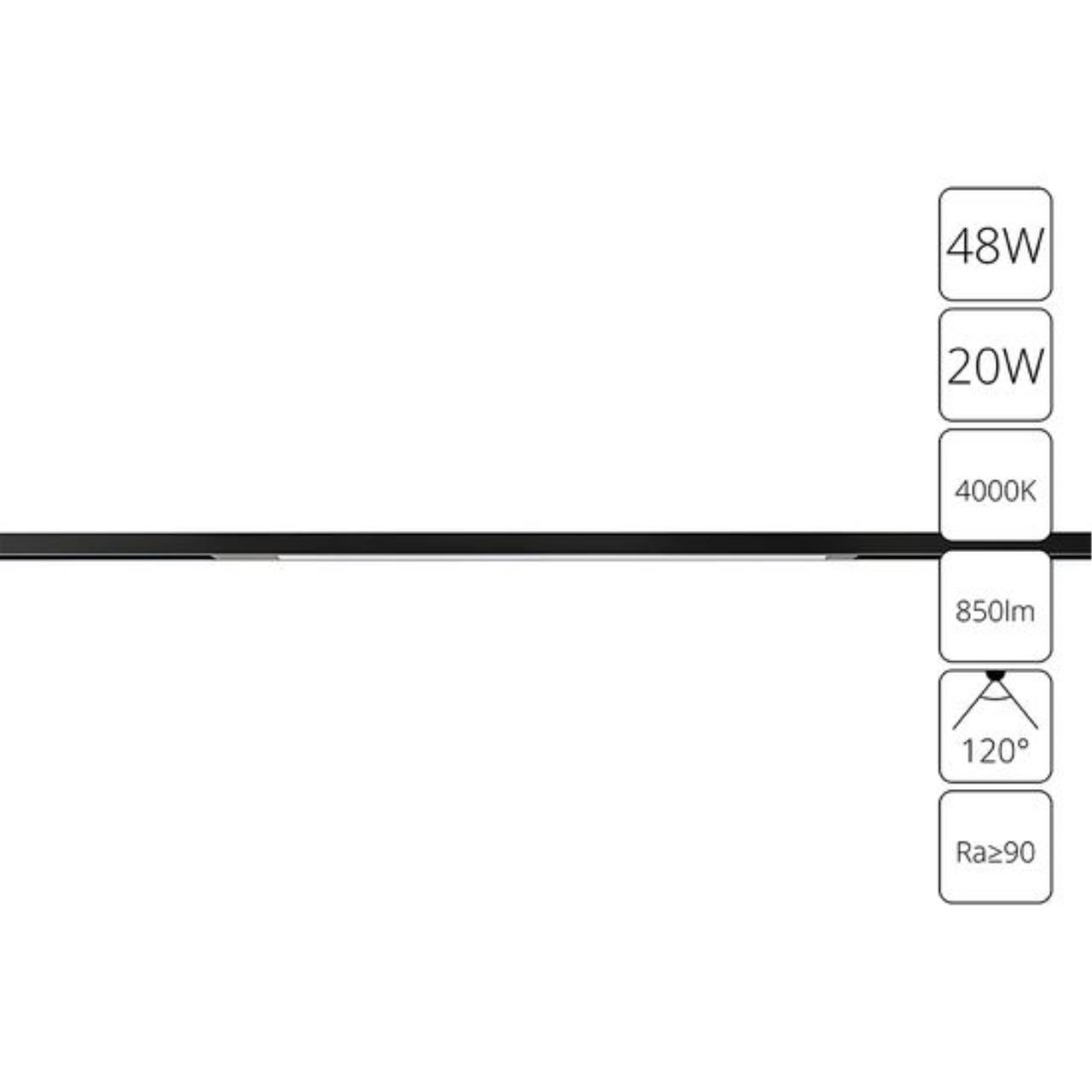 картинка Магнитный трековый светильник Arte Lamp OPTIMA A7264PL-1BK от магазина pro-decor.kz