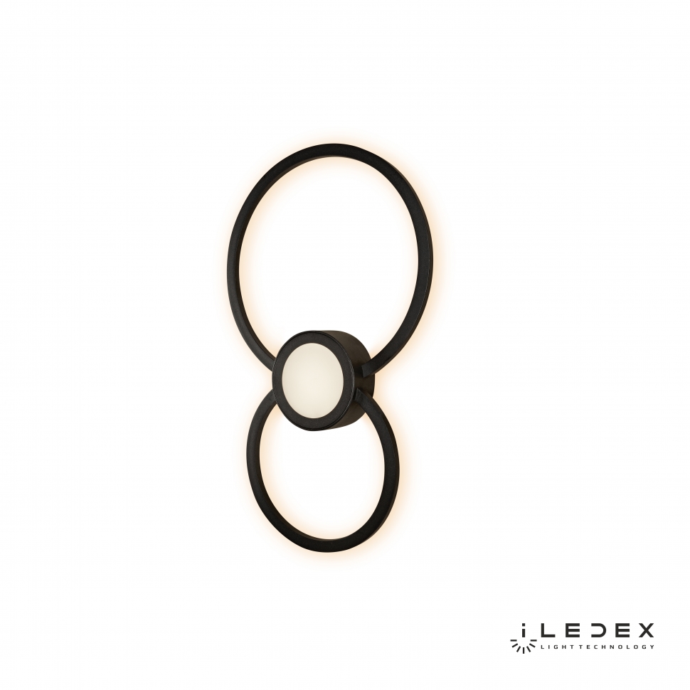 картинка Настенно-потолочный светодиодный светильник iLedex Galaxy X046124 24W 3000K BK от магазина pro-decor.kz