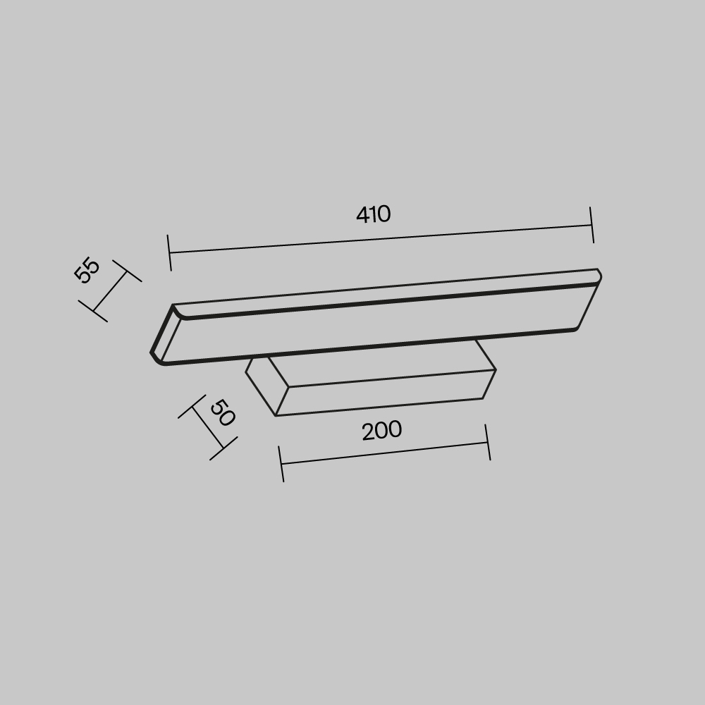 картинка Подсветка для зеркал Maytoni Gleam MIR005WL-L16B от магазина pro-decor.kz