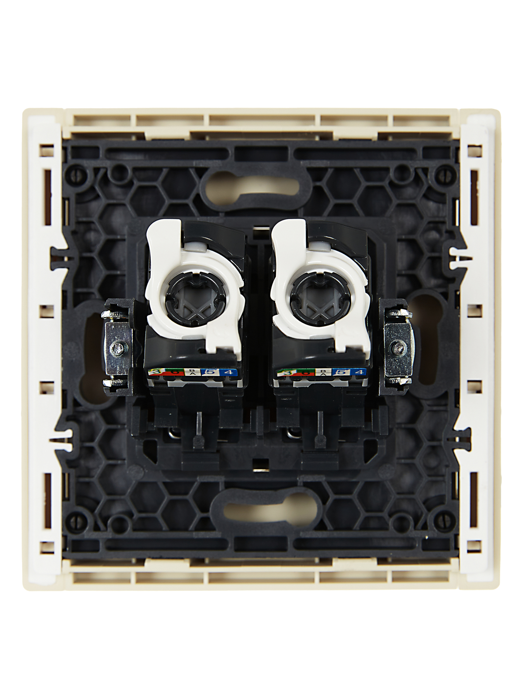 картинка FORTE&PIANO Роз. комп. 2-ая RJ45 кат.5E FP433 ван. IEK от магазина pro-decor.kz