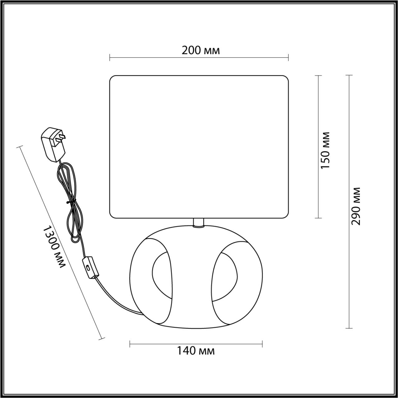 картинка 5664/1T MODERNI LN23 124 Настольная лампа AIMIE от магазина pro-decor.kz