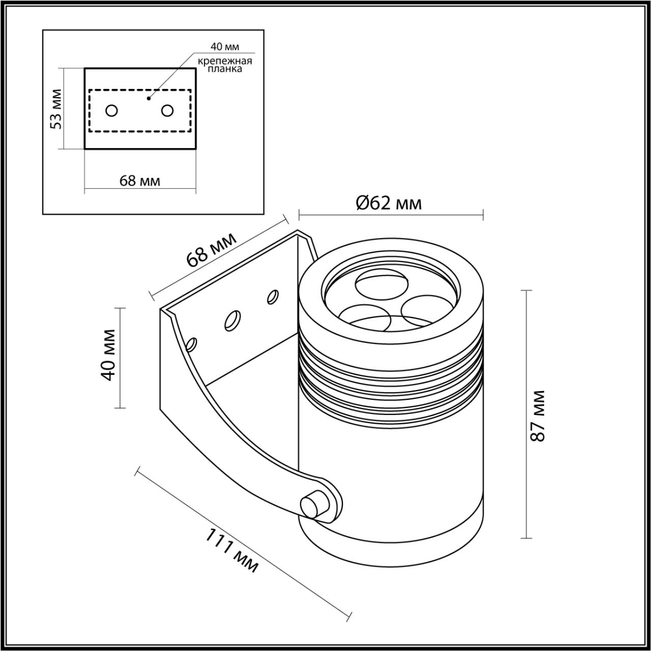 картинка 6648/6WA3 Odeon Light Фасадный поворотный светильник STIMA от магазина pro-decor.kz
