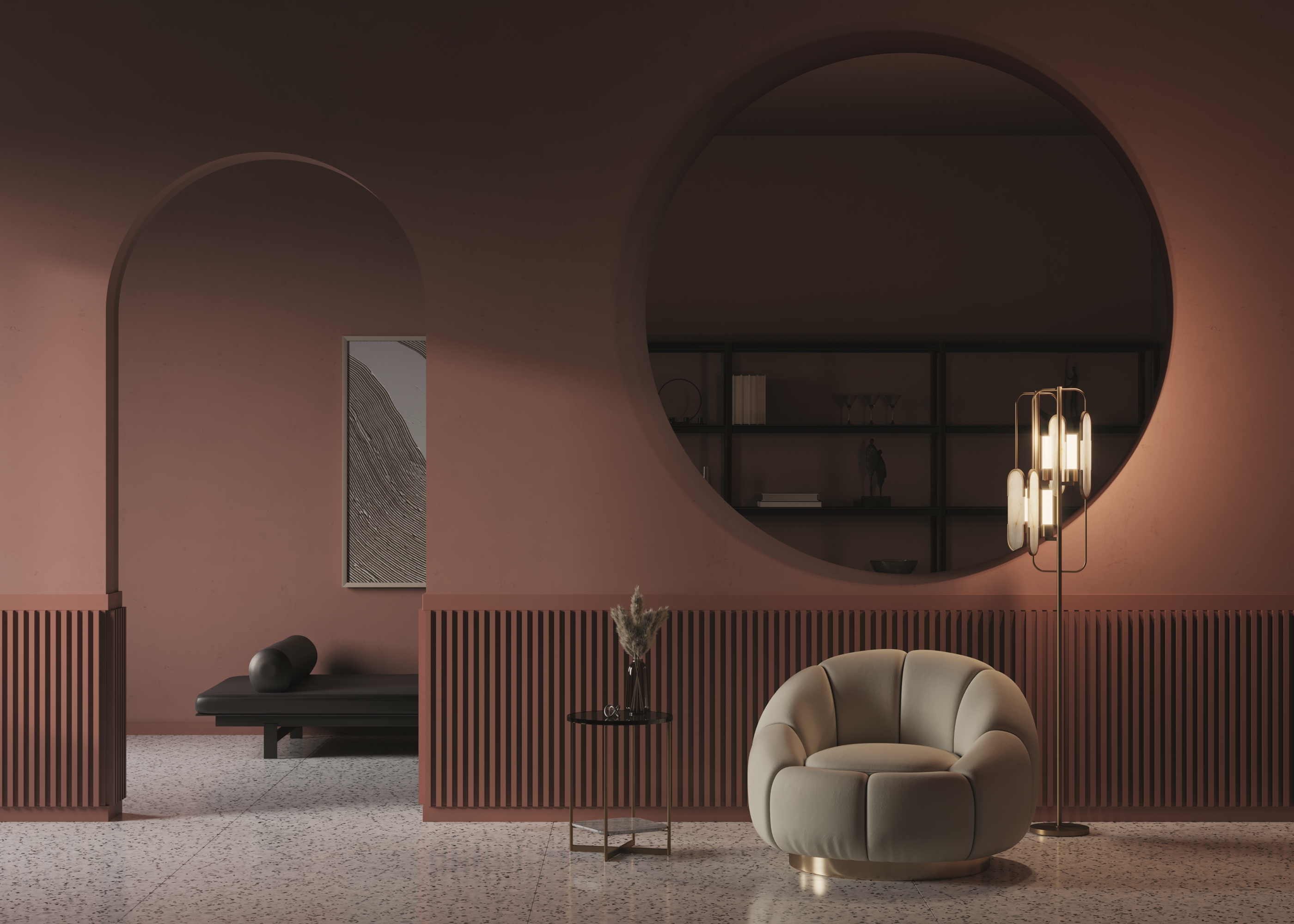 картинка Напольный светильник (торшер) Maytoni MOD099FL-02G от магазина pro-decor.kz
