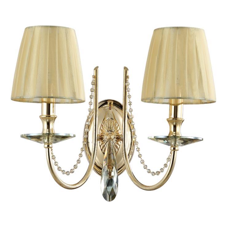 картинка Бра Crystal Lux VICTORIA AP2 GOLD/AMBER Crystal Lux 3340/402 от магазина pro-decor.kz