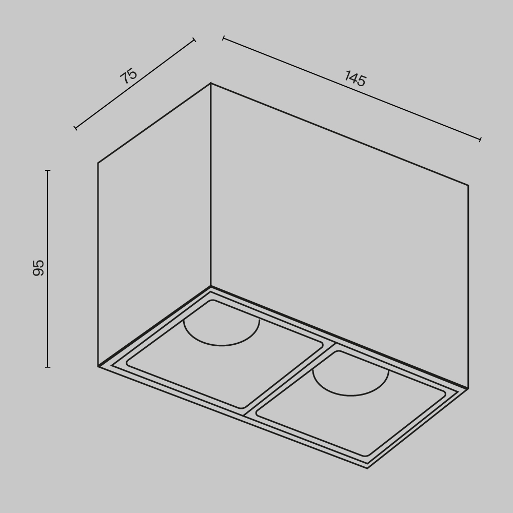 картинка Потолочный светильник Technical C065CL-02-L12W3K-W от магазина pro-decor.kz