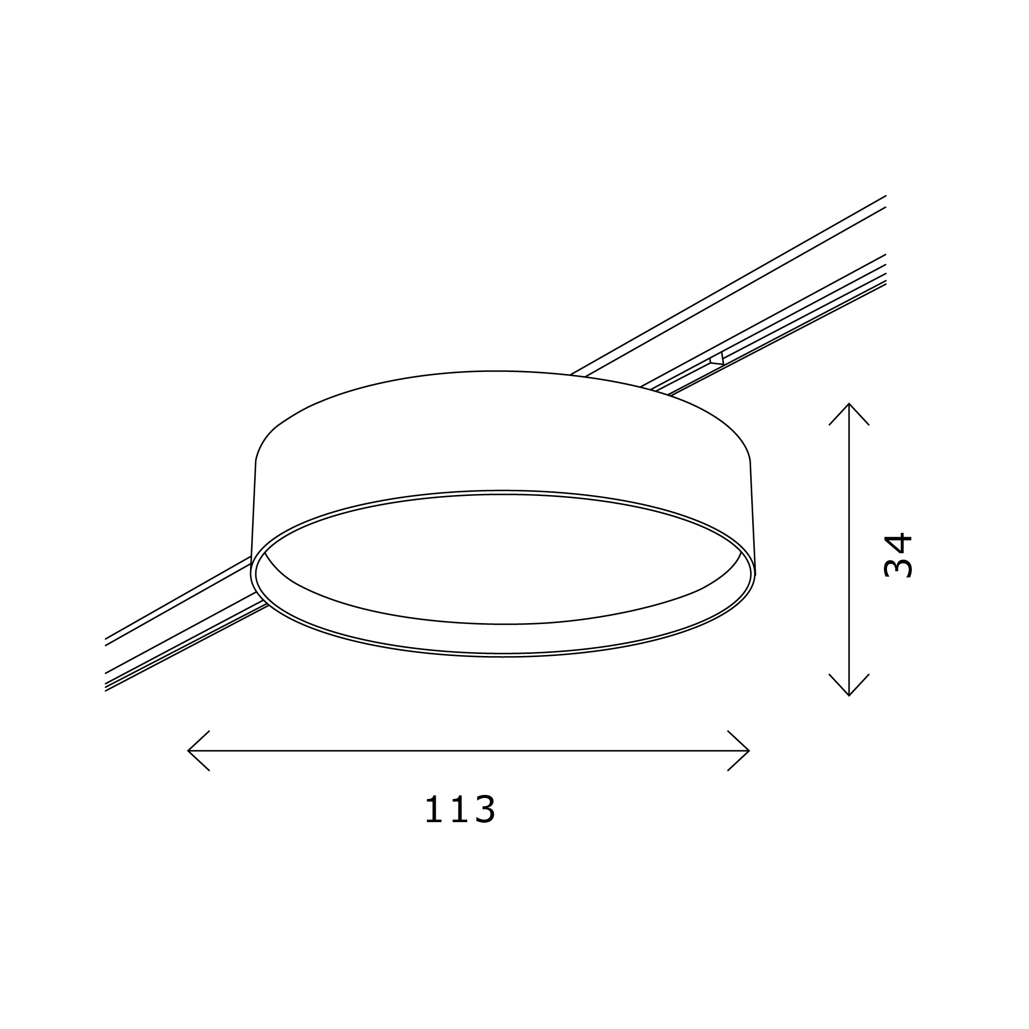 картинка ST670.436.12 Магнитный трековый светильник  от магазина pro-decor.kz