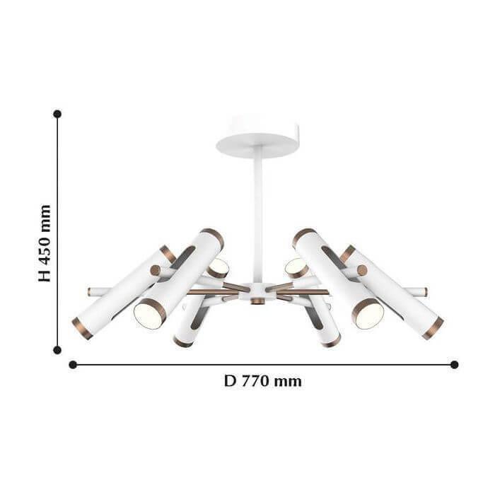 картинка Потолочная светодиодная люстра Favourite Duplex 2325-12U от магазина pro-decor.kz