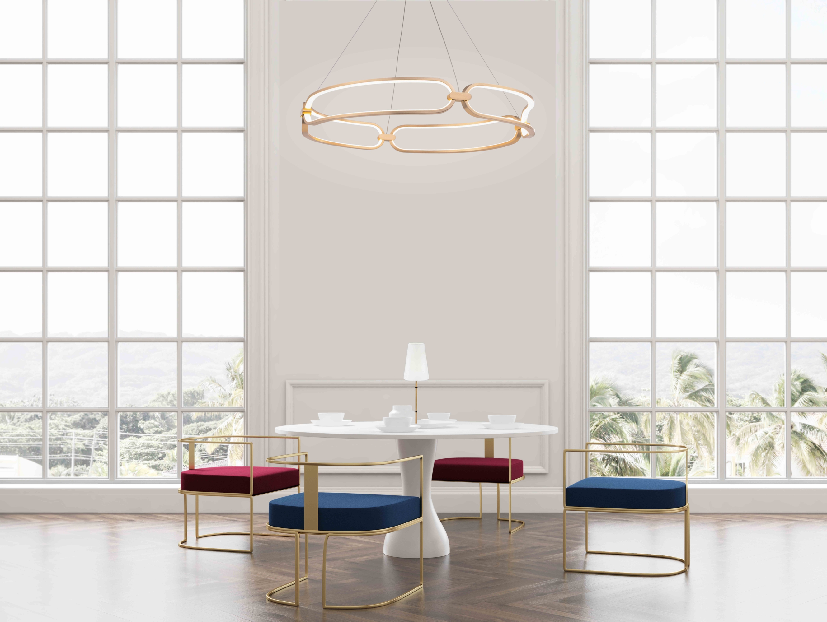 картинка Подвесной светодиодный светильник Maytoni Chain MOD017PL-L50MG от магазина pro-decor.kz