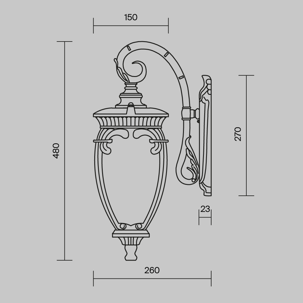 картинка Настенный светильник Maytoni Fleur O414WL-01BZ от магазина pro-decor.kz