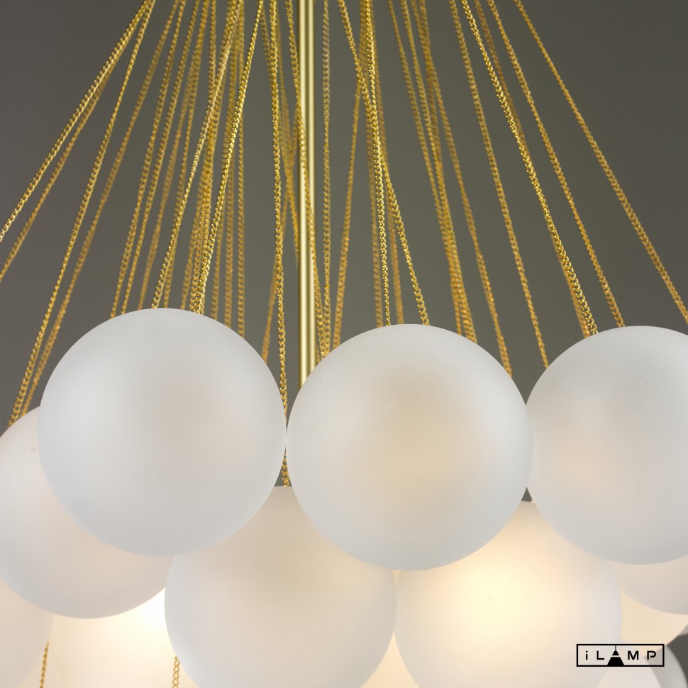 картинка Подвесная люстра iLamp GLOBE 10099P/3-D800 GOLD&WHITE магазин pro-decor.kz являющийся официальным дистрибьютором в Казахстане картинка Подвесная люстра iLamp GLOBE 10099P/3-D800 GOLD&WHITE от магазина pro-decor.kz