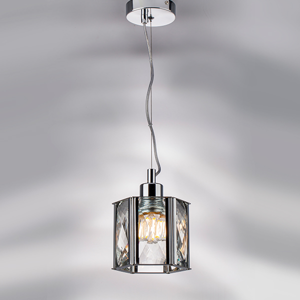 картинка 722014 Люстра LIMPIO 1х40W E27 ХРОМ/ПРОЗРАЧНЫЙ магазин pro-decor.kz являющийся официальным дистрибьютором в Казахстане картинка 722014 Люстра LIMPIO 1х40W E27 ХРОМ/ПРОЗРАЧНЫЙ от магазина pro-decor.kz