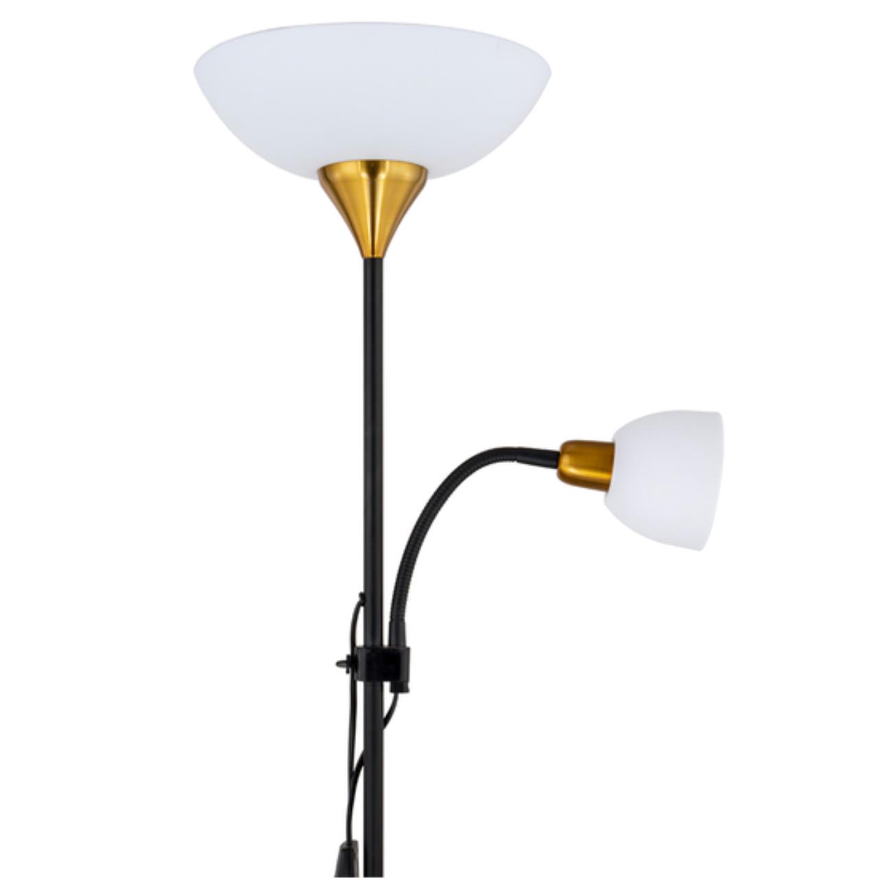картинка Торшер Arte Lamp Duetto A9569PN-2BK магазин pro-decor.kz являющийся официальным дистрибьютором в Казахстане картинка Торшер Arte Lamp Duetto A9569PN-2BK от магазина pro-decor.kz