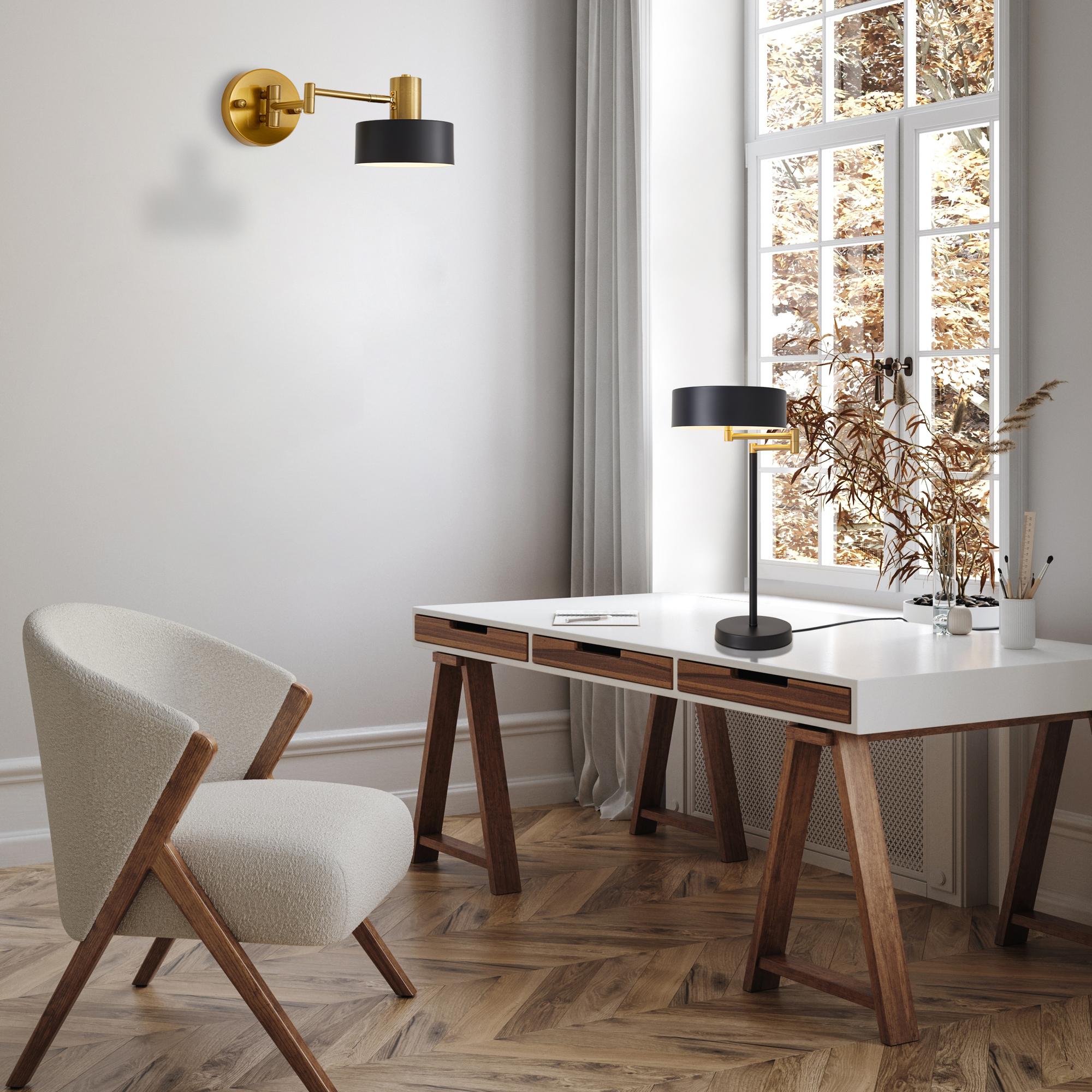 картинка Настольный светильник Freya FR4008TL-02BBS от магазина pro-decor.kz